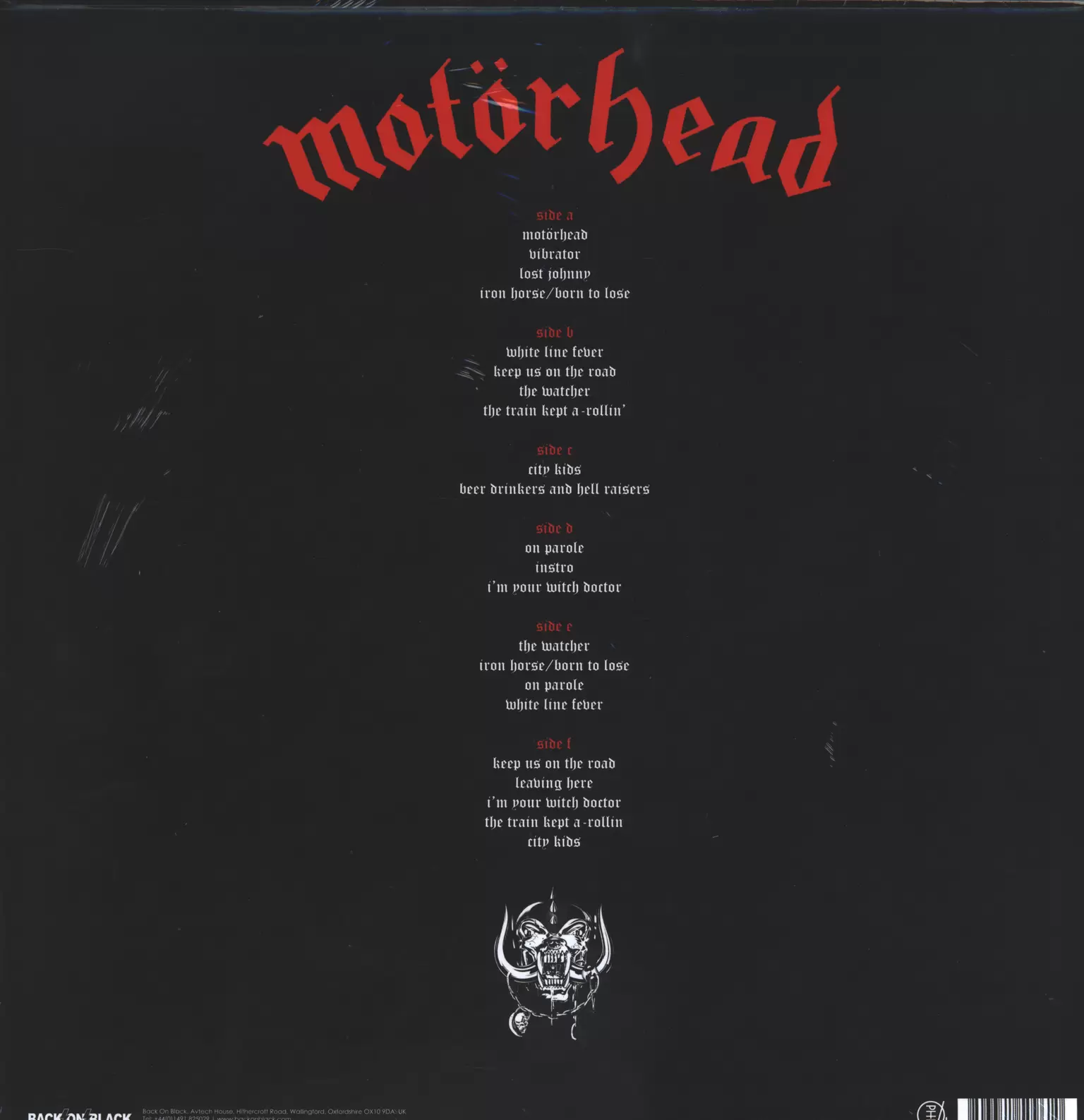 Motörhead: Motörhead, 3×LP (Vinyl)