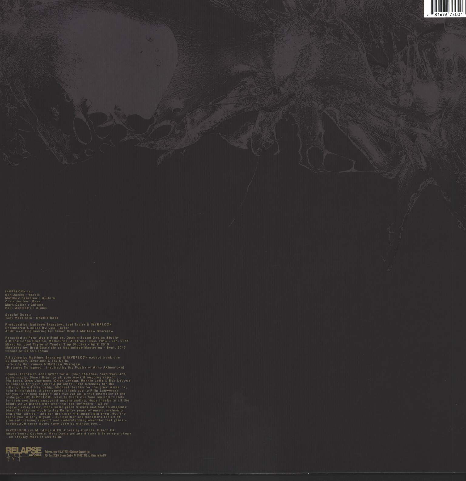 Inverloch: Distance | Collapsed, 1×LP (Vinyl)
