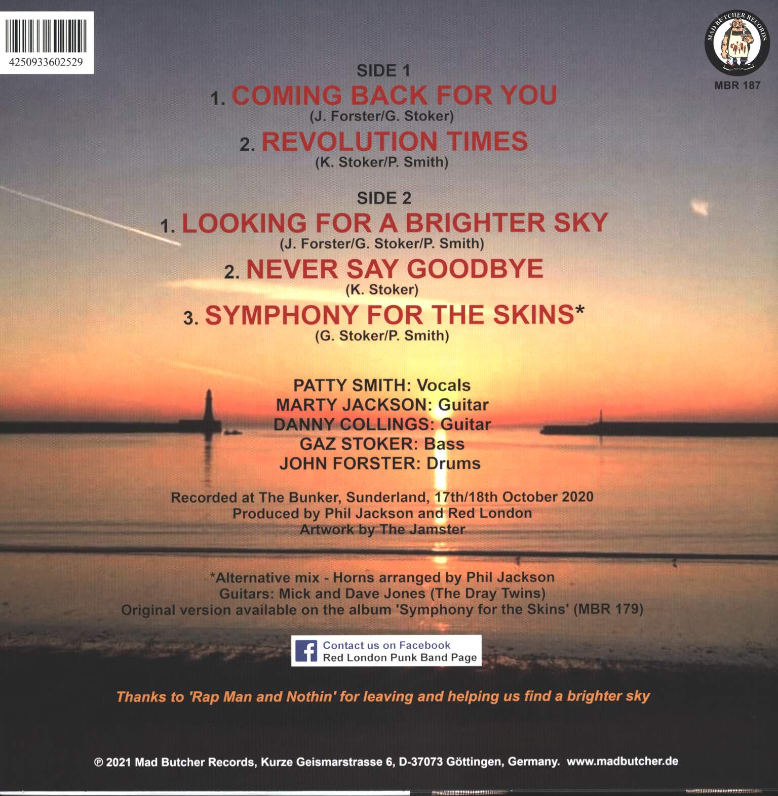 Red London: Coming Back For You E.P., 1×12" Maxi Single (Vinyl), 1×CD