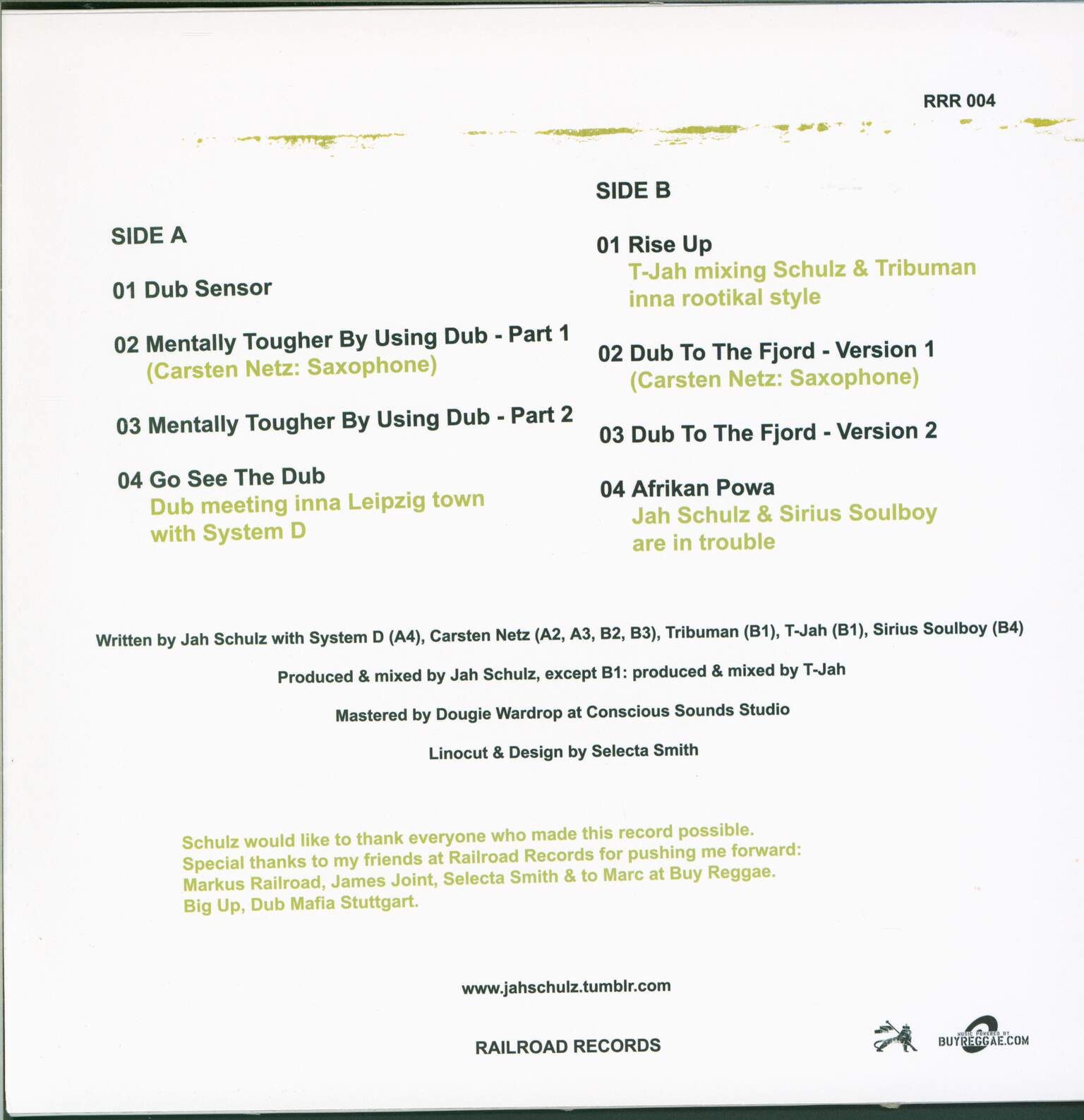 Jah Schulz: A Railroad Session, 1×LP (Vinyl)