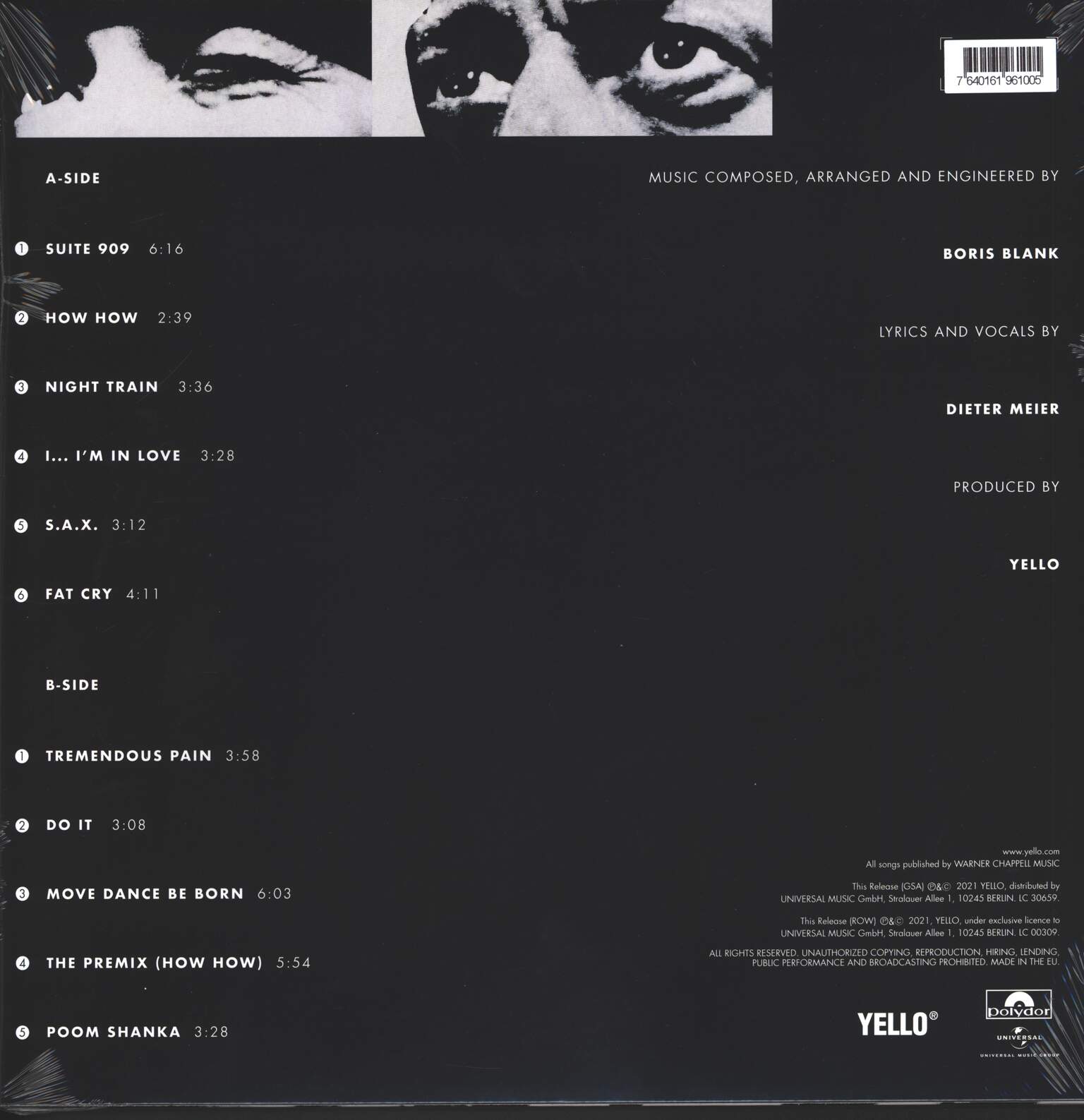 Yello: Zebra, 1×LP (Vinyl)
