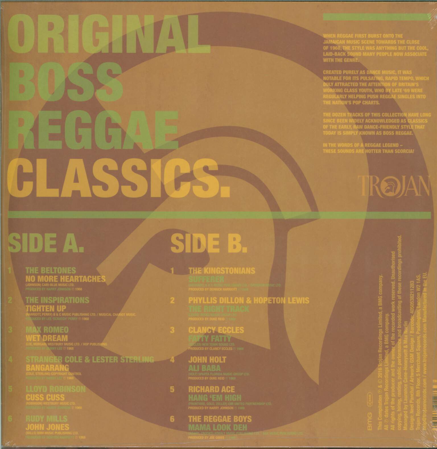 Various: Trojan: Original Boss Reggae Classics., 1×LP (Vinyl)