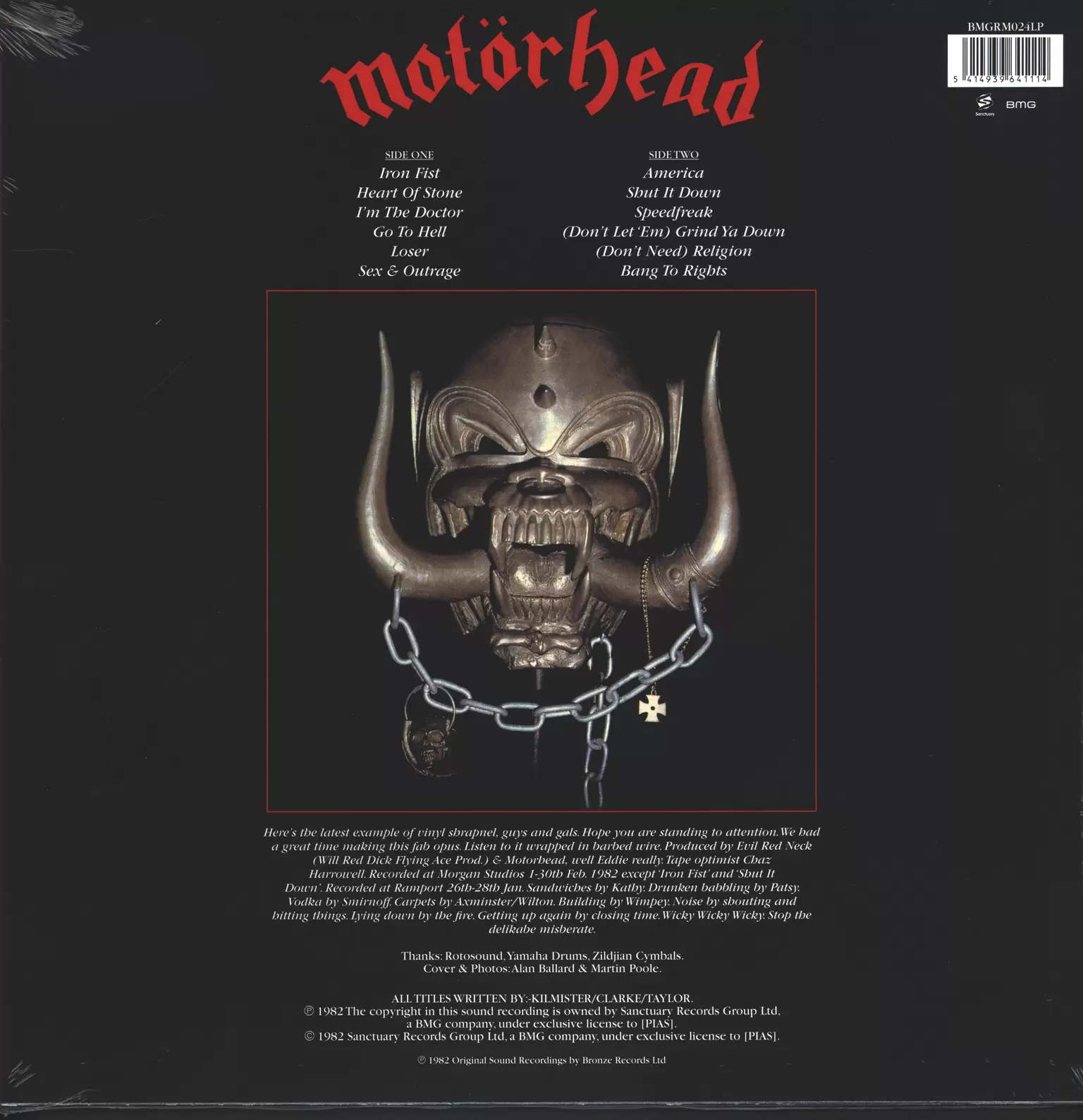 Motörhead: Iron Fist, 1×LP (Vinyl)