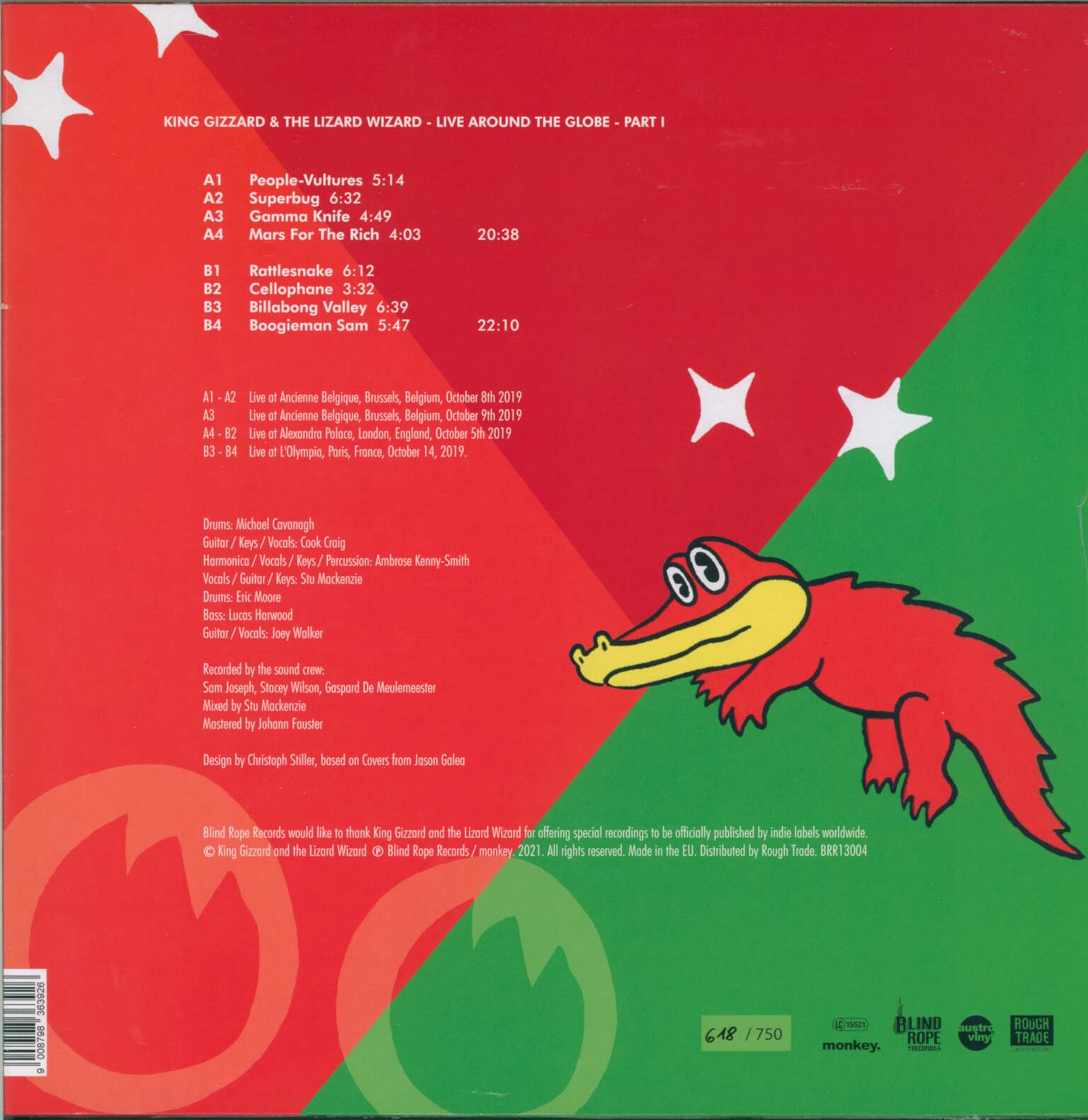 King Gizzard And The Lizard Wizard: Live Around The Globe Part 1, 1×LP (Vinyl)