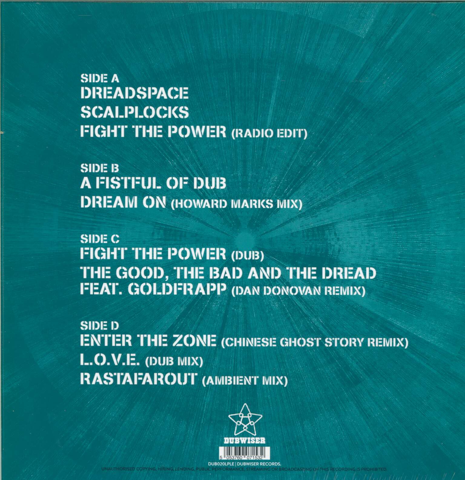 Dreadzone: Rare Mixes Vol 1, 1×LP (Vinyl)
