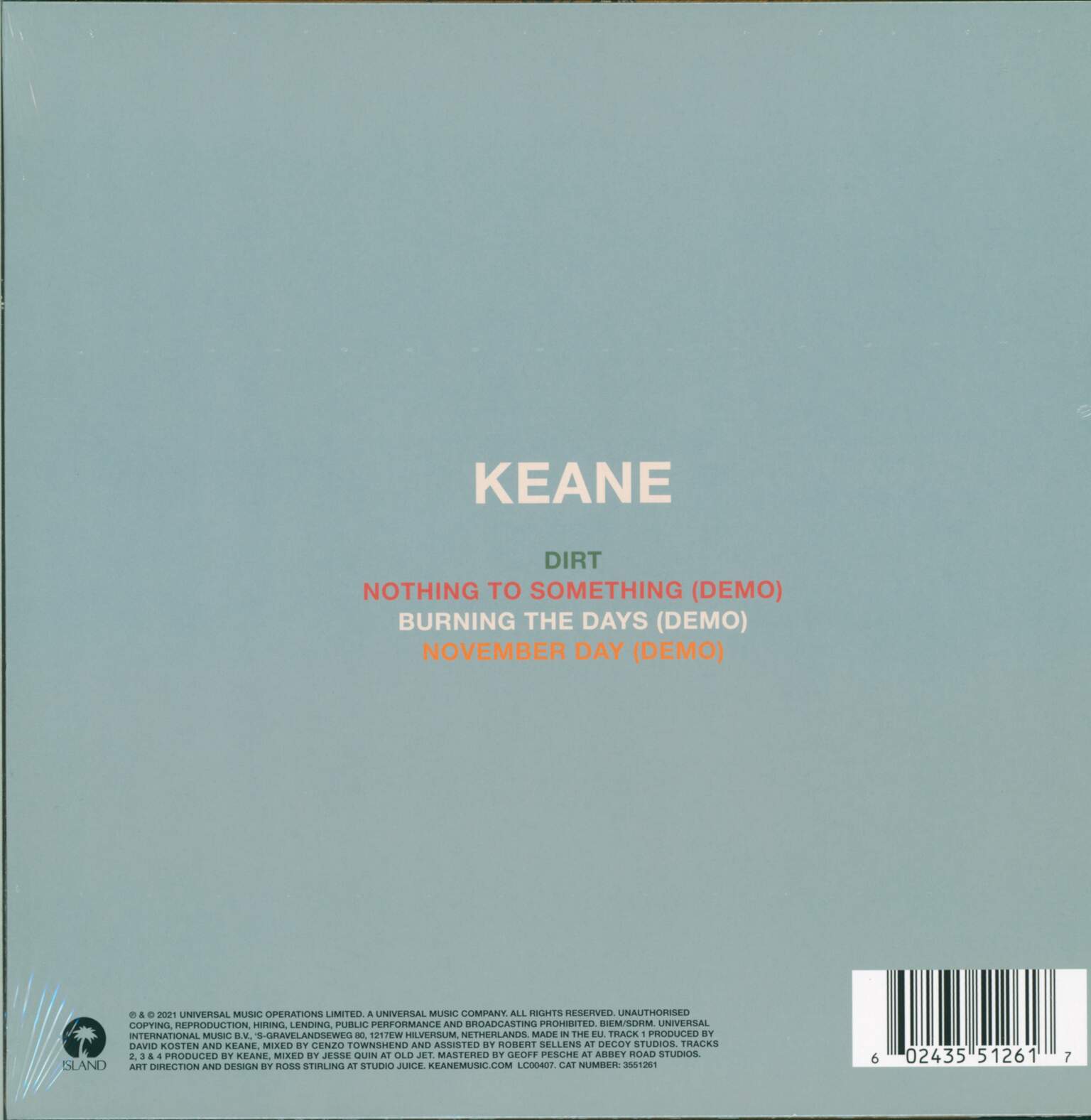 Keane: Dirt, 1×12" Maxi Single (Vinyl)