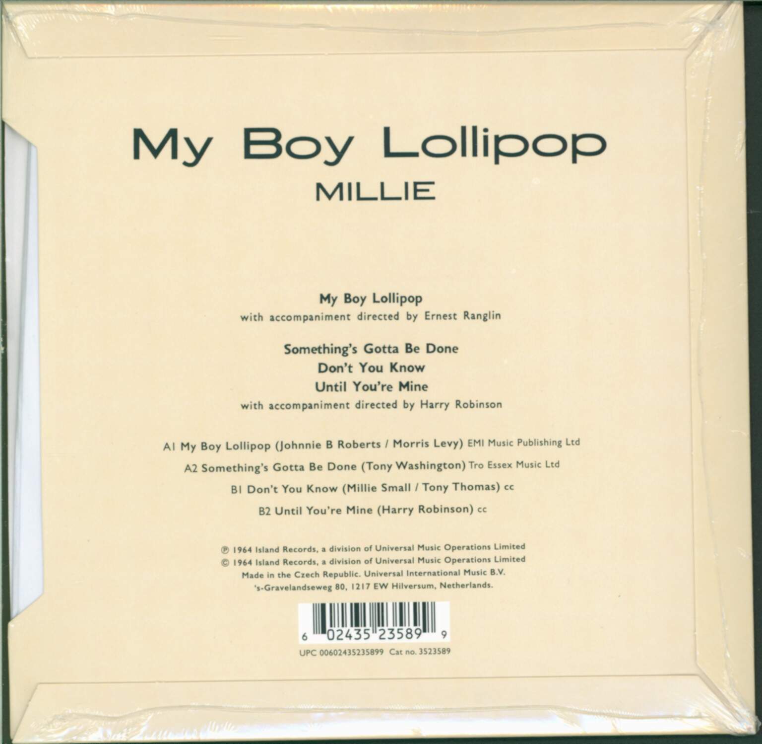Millie Small: My Boy Lollipop, 1×7" Single (Vinyl)