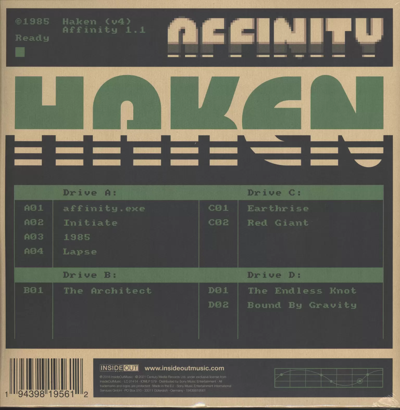 Haken: Affinity, 2×LP (Vinyl), 1×CD