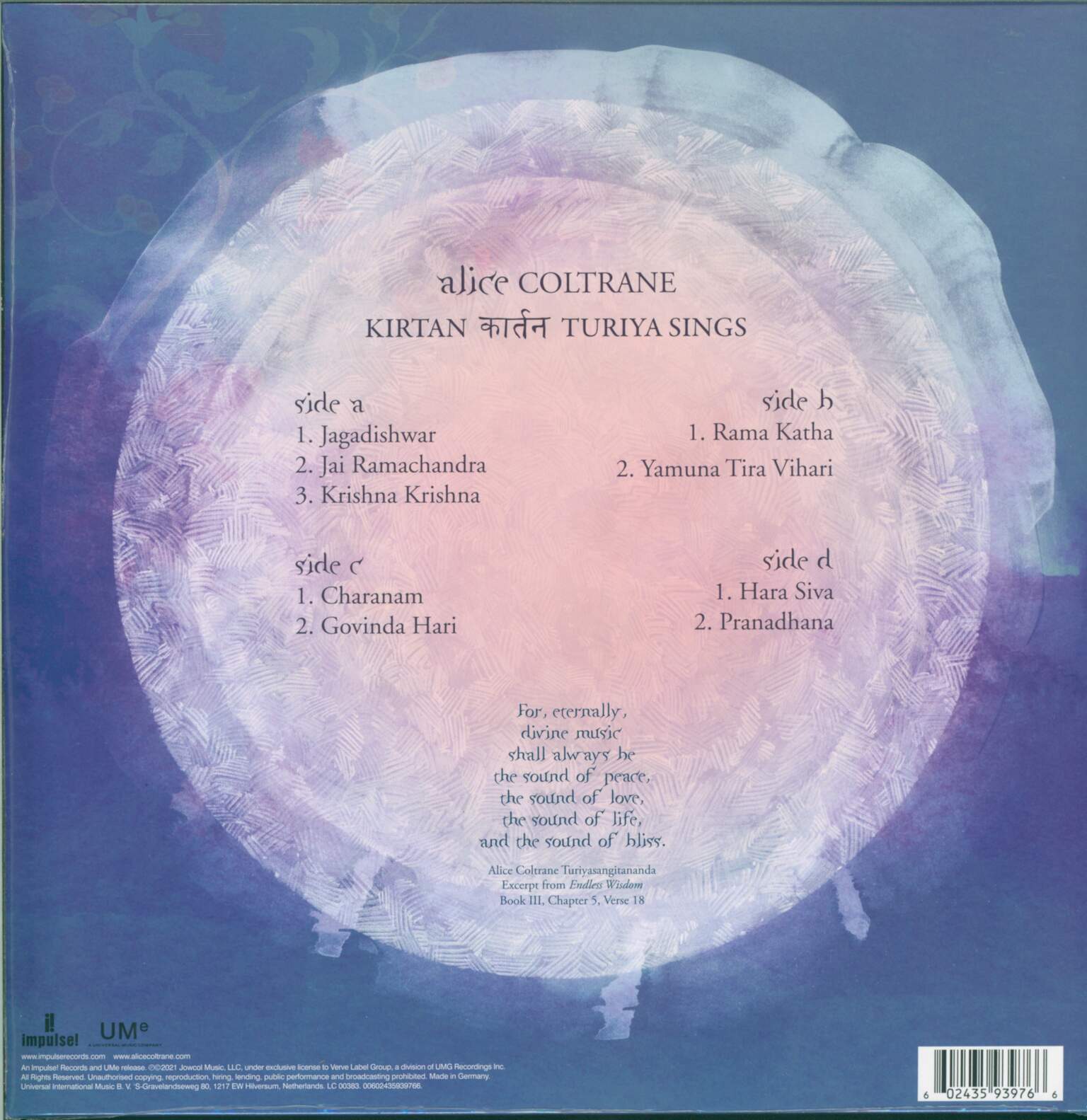 Alice Coltrane: Kirtan: Turiya Sings, 2×LP (Vinyl)