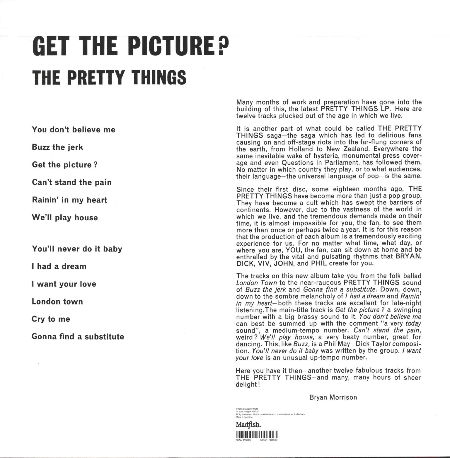 The Pretty Things: Get The Picture?, 1×LP (Vinyl)