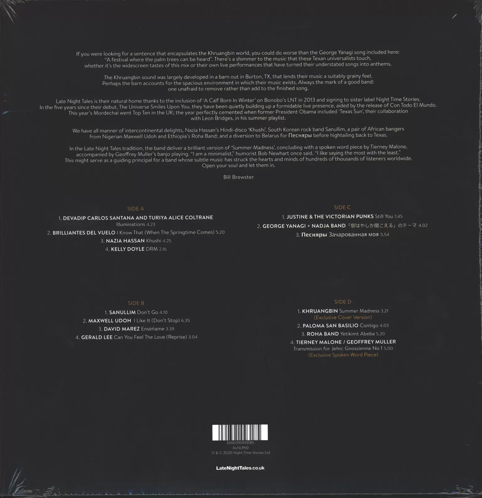 Khruangbin: LateNightTales, 2×LP (Vinyl)