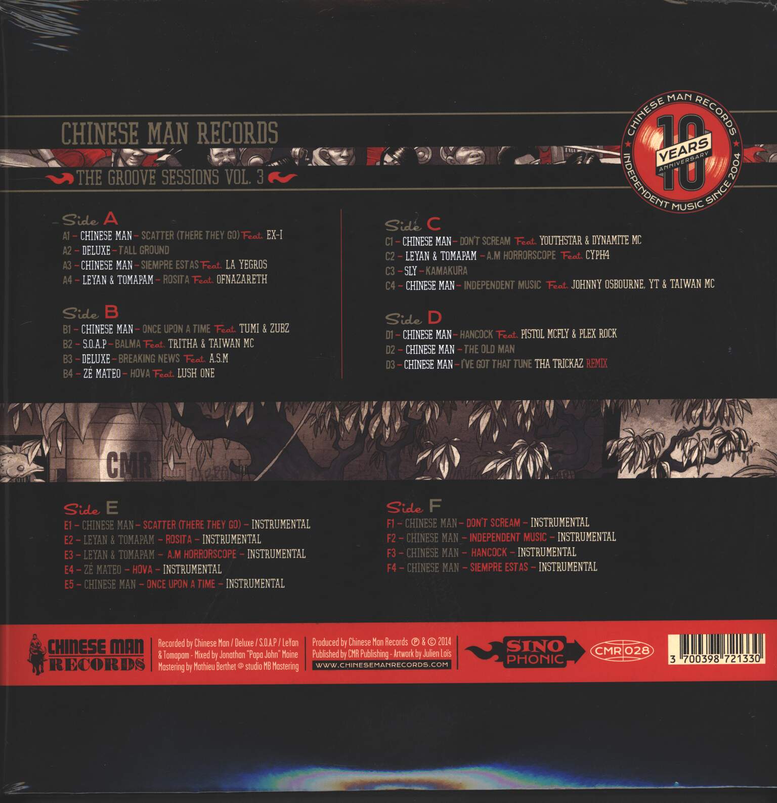 Chinese Man: The Groove Sessions Vol. 3, 3×LP (Vinyl)