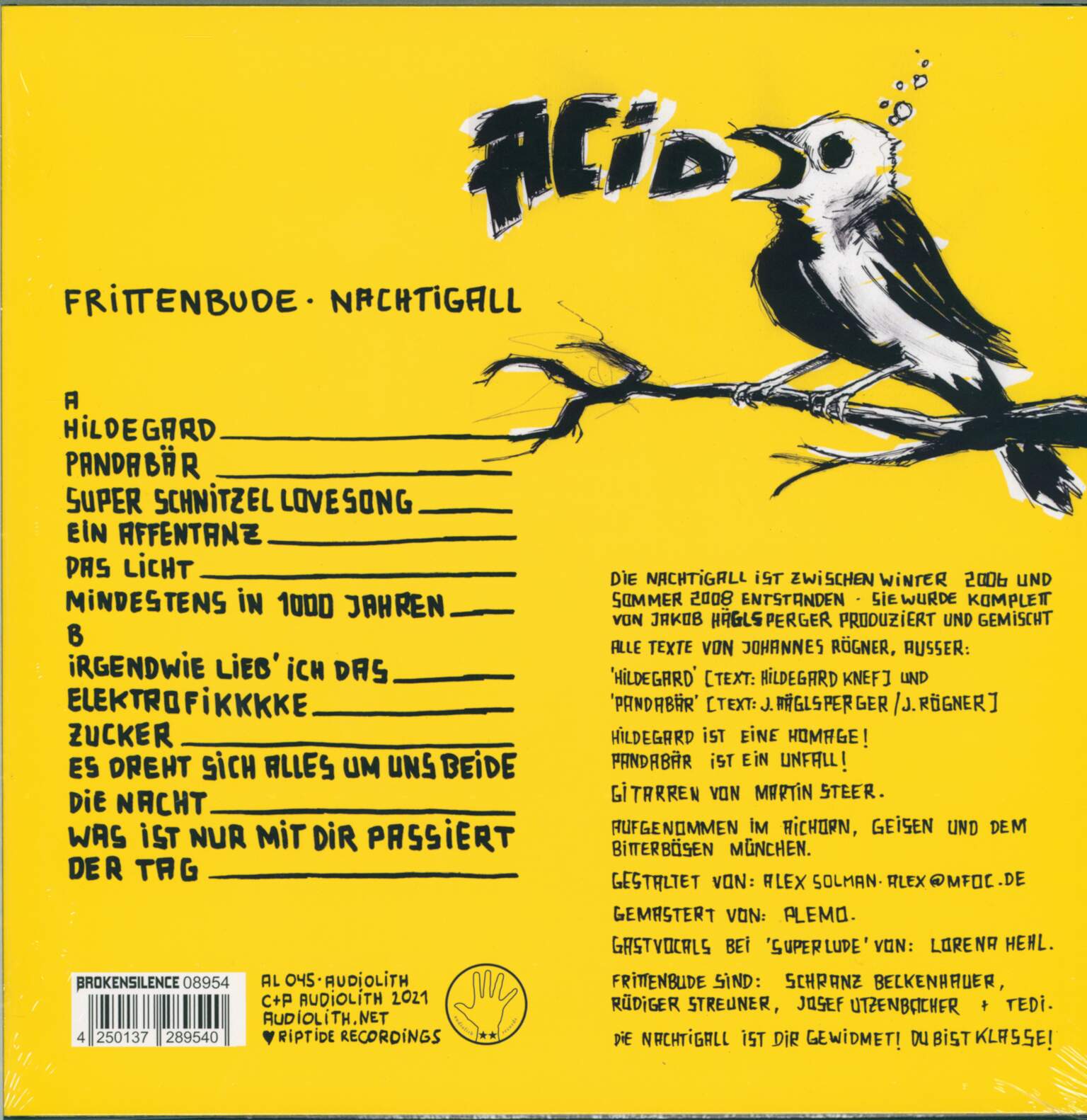Frittenbude: Nachtigall, 1×LP (Vinyl)