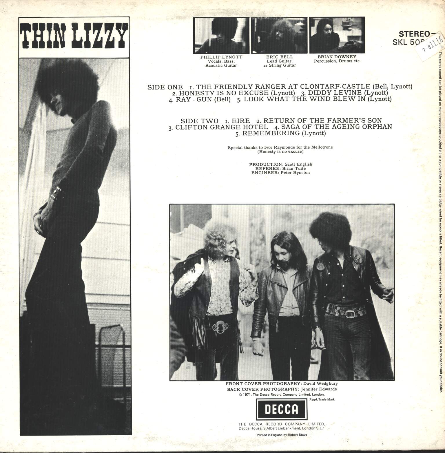 Thin Lizzy: Thin Lizzy, 1×LP (Vinyl)