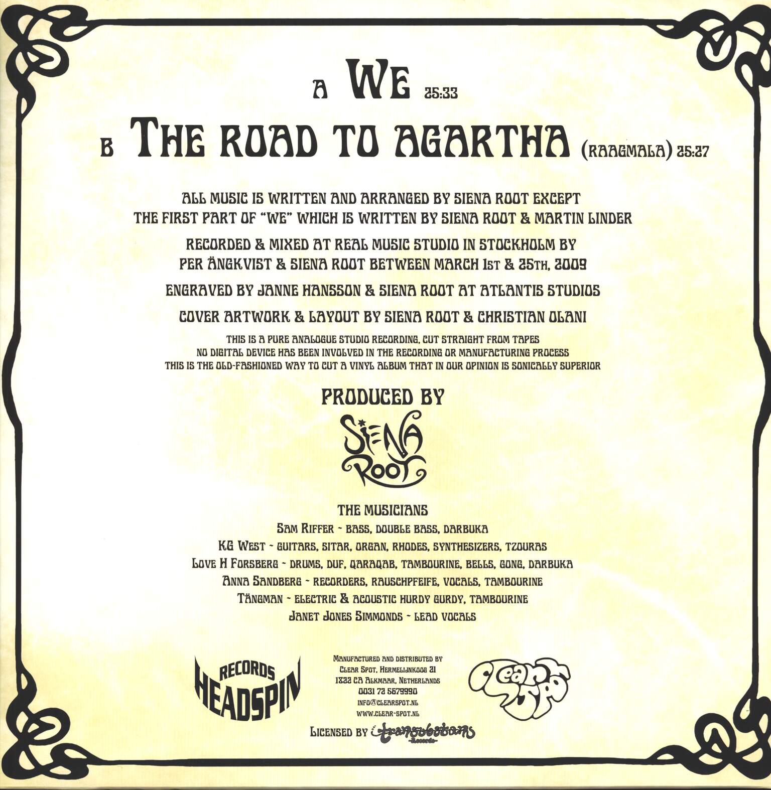 Siena Root: Different Realities, 1×LP (Vinyl)