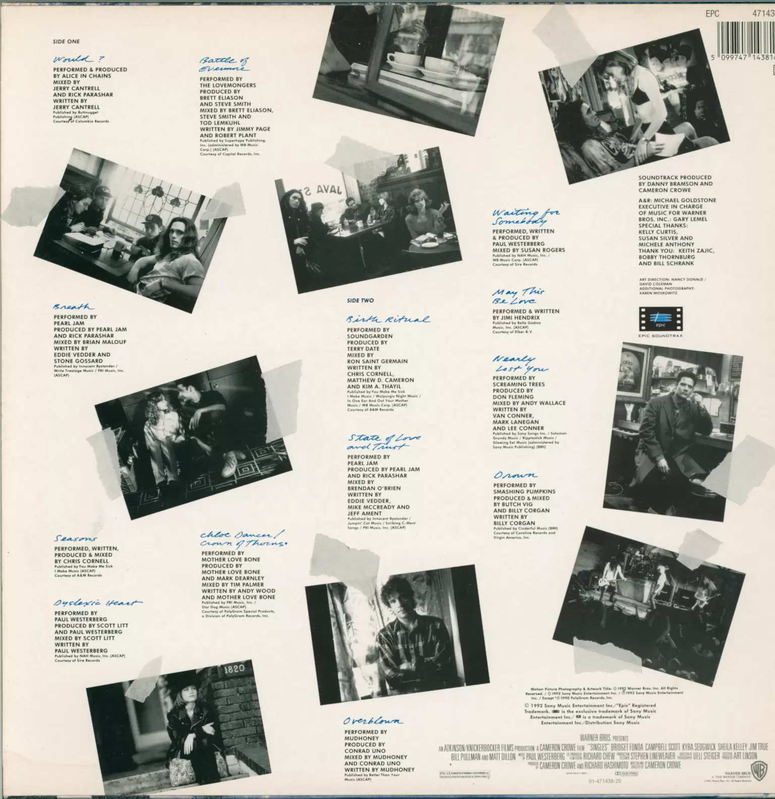 Various: Singles (Original Motion Picture Soundtrack), 1×LP (Vinyl)