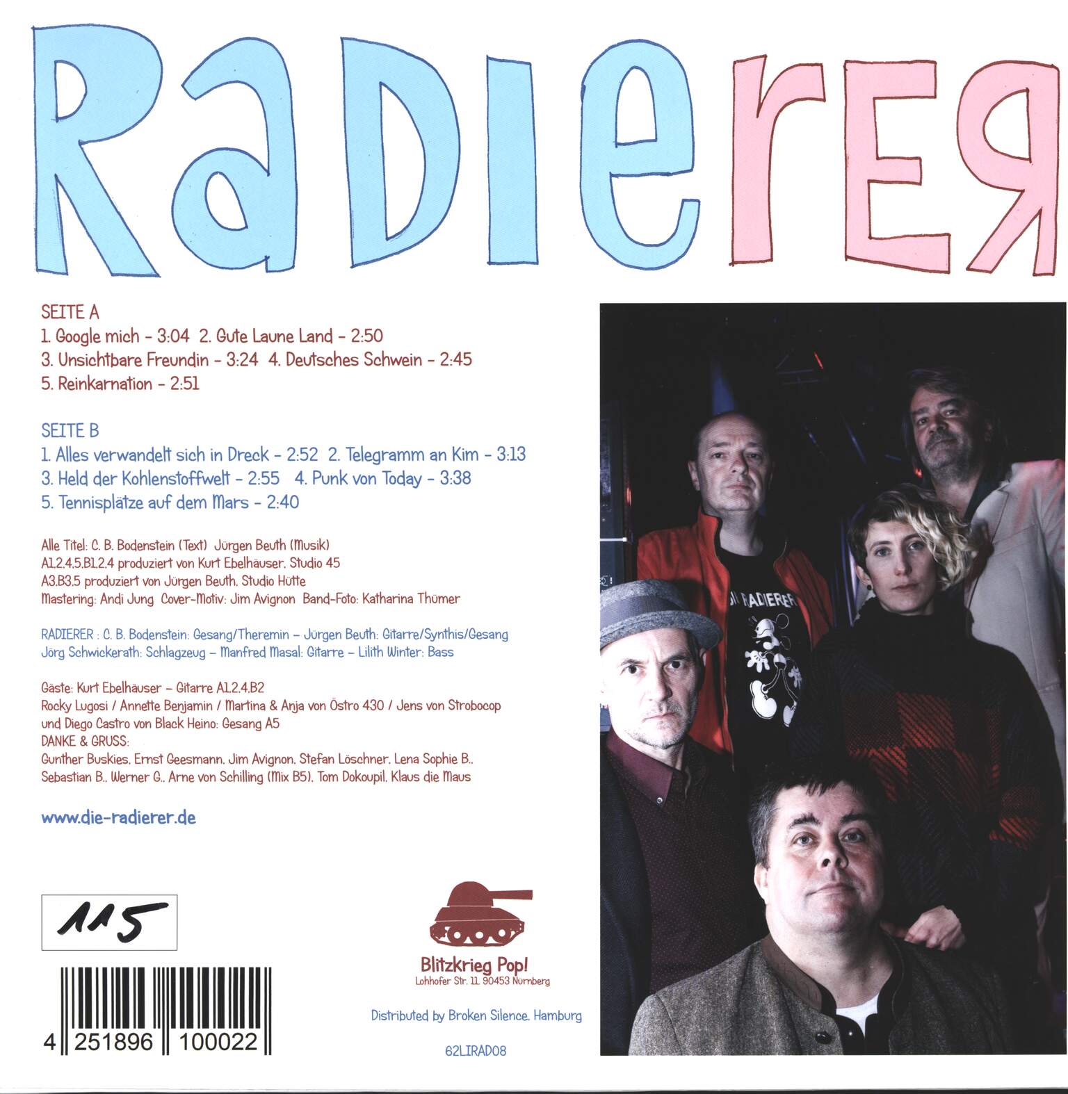 Die Radierer: Gute Laune Land, 1×LP (Vinyl)