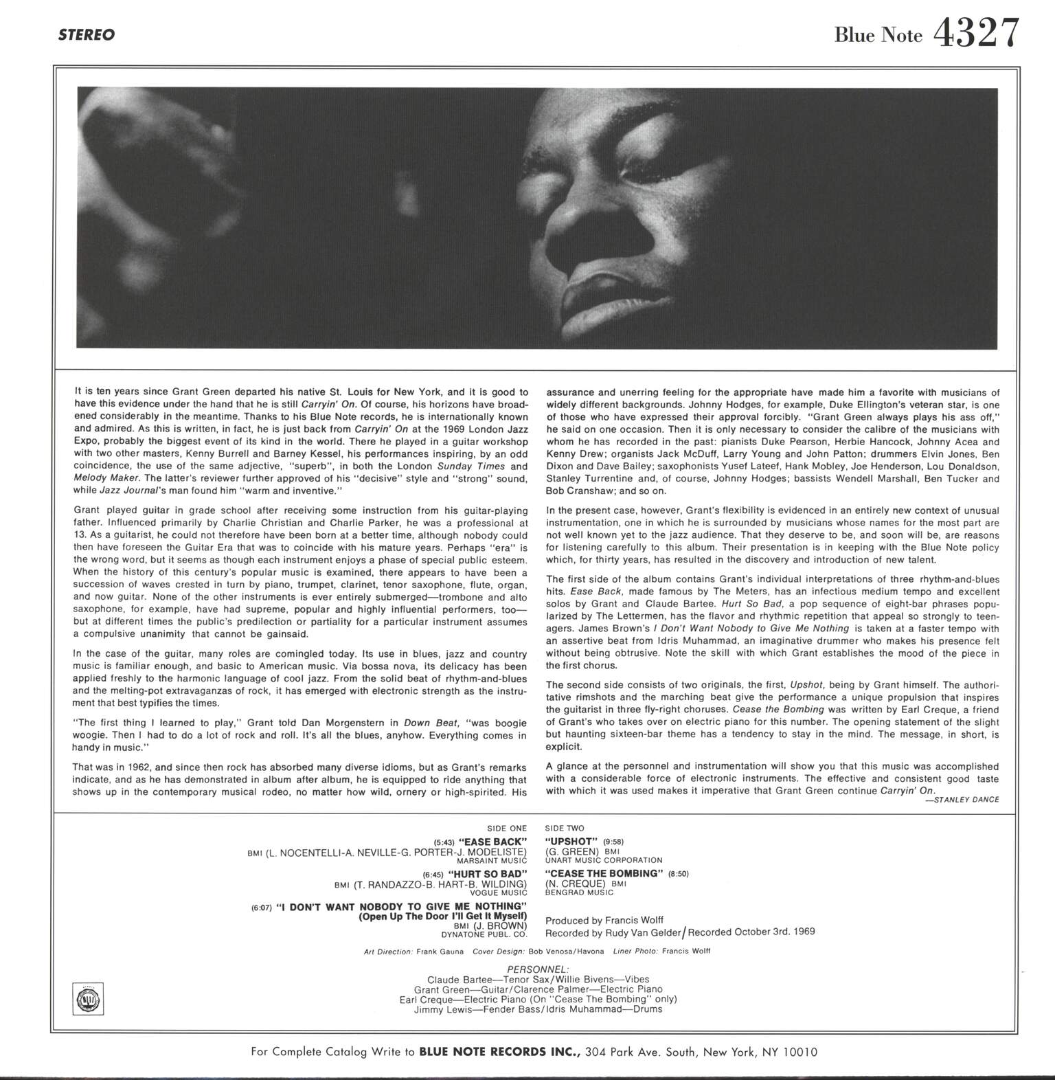 Grant Green: Carryin' On, 1×LP (Vinyl)