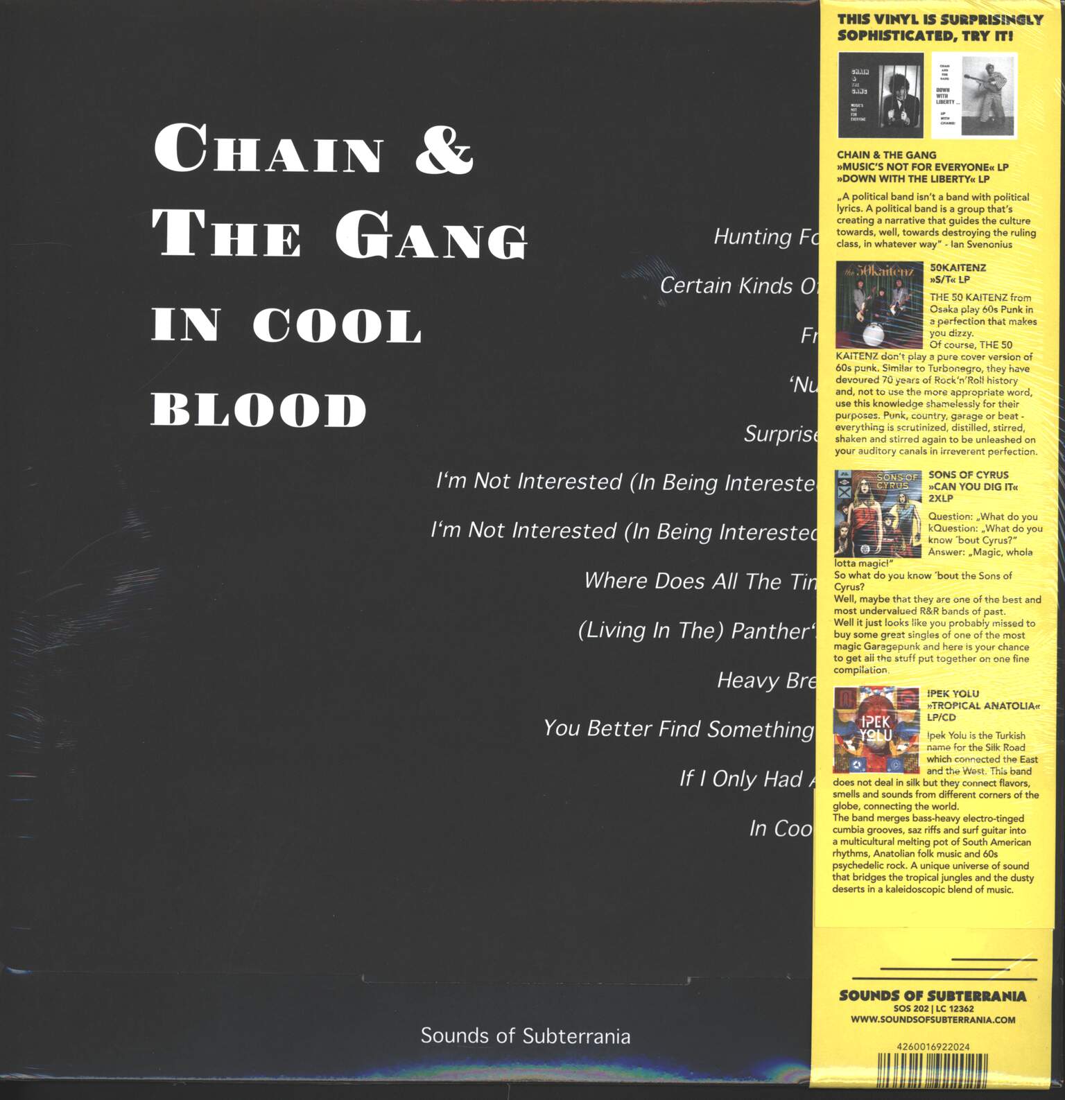 Chain And The Gang: In Cool Blood, 1×LP (Vinyl)