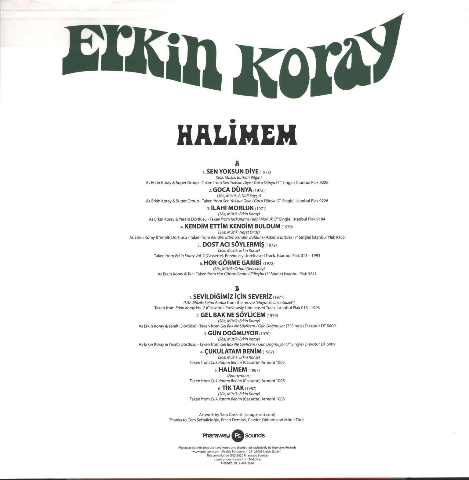 Erkin Koray: Halimem, 1×LP (Vinyl)