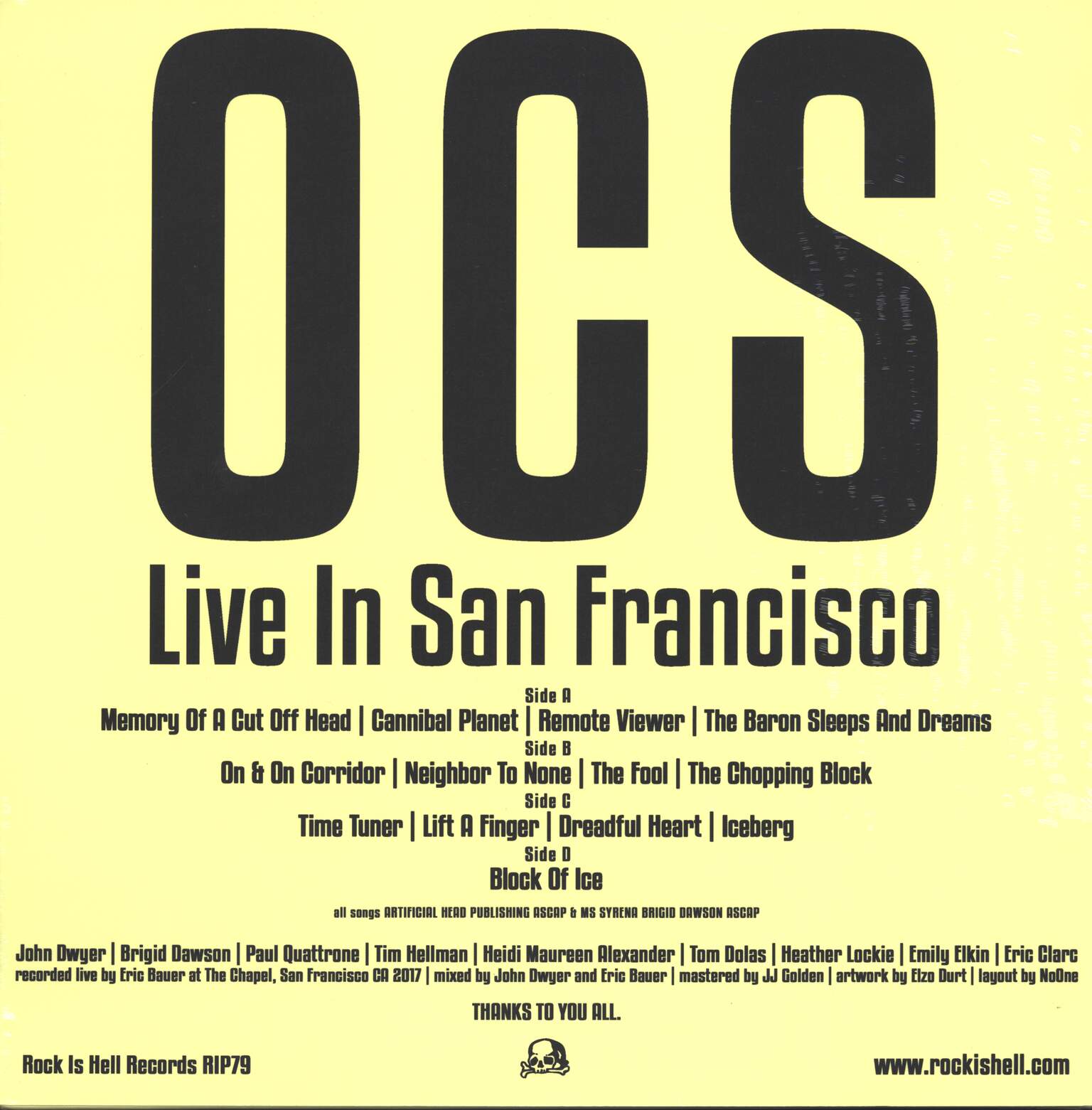 Thee Oh Sees: Live In San Francisco, 2×LP (Vinyl)