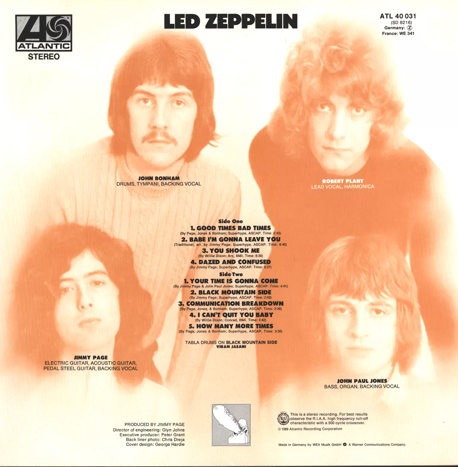 Led Zeppelin: Led Zeppelin, 1×LP (Vinyl)
