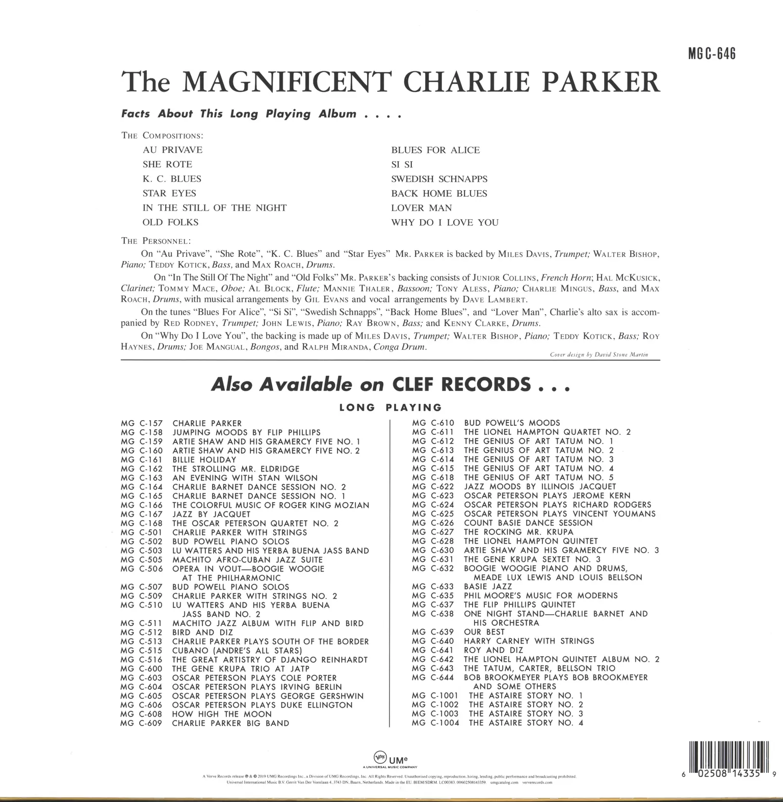 Charlie Parker: The Magnificent Charlie Parker, 1×LP (Vinyl)