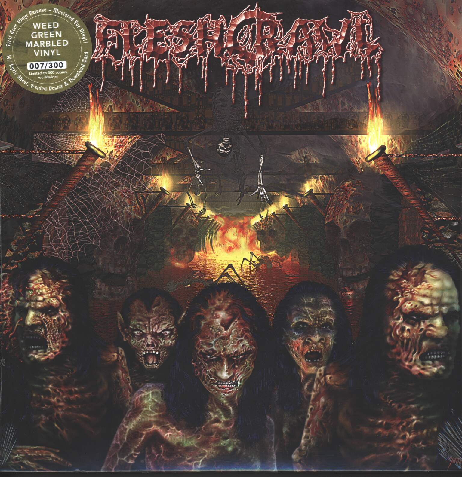 Fleshcrawl: As Blood Rains From The Sky ... We Walk The Path Of Endless Fire, 1×LP (Vinyl)