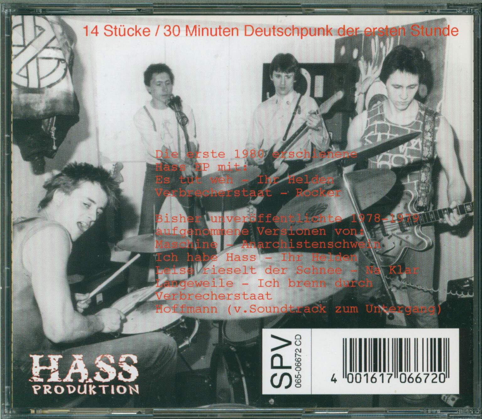 Hass: Die Ersten Tage, 1×CD