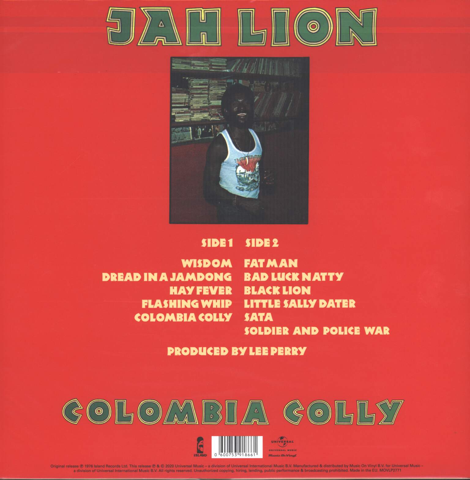 Jah Lion: Colombia Colly, 1×LP (Vinyl)