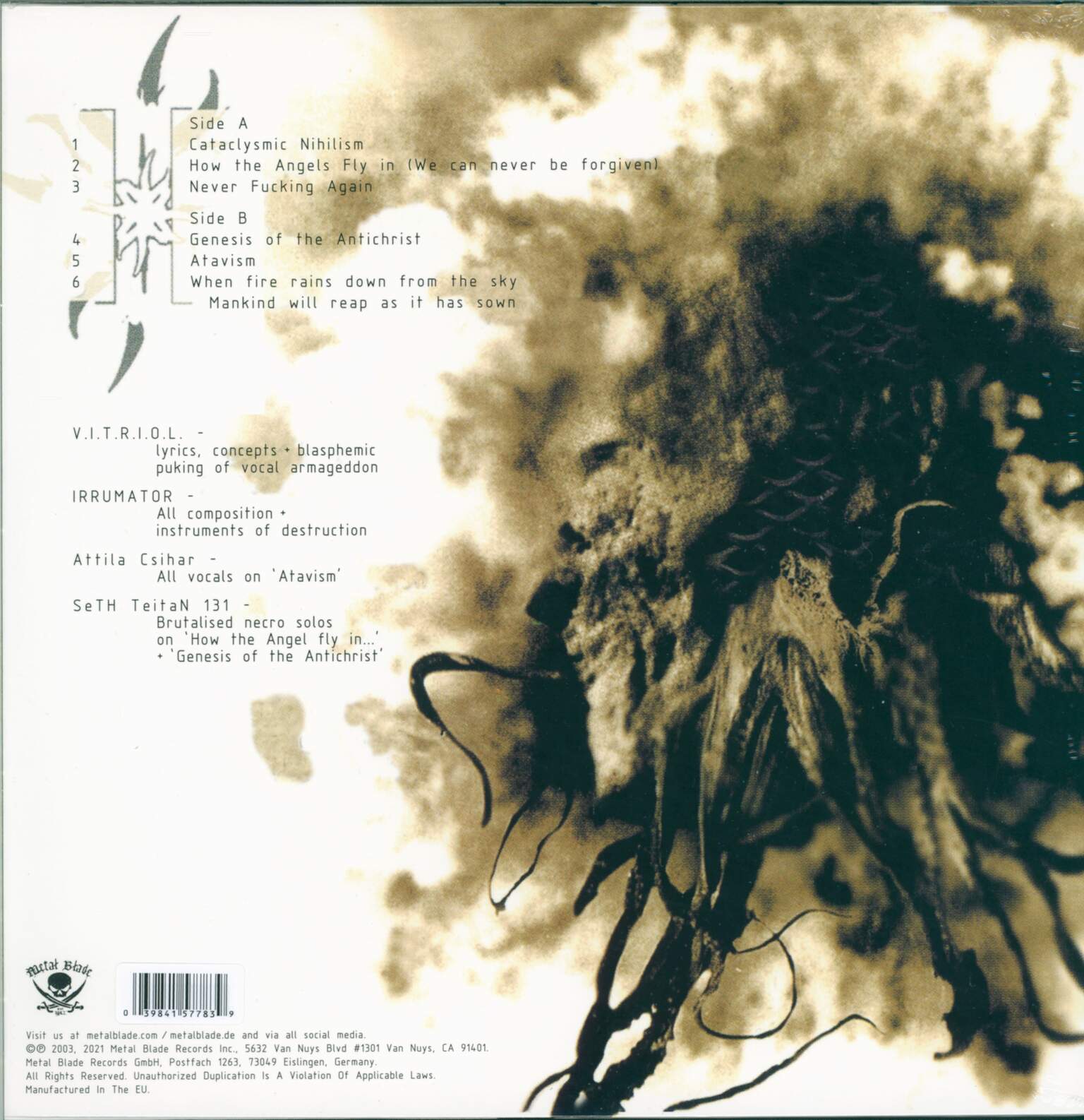 Anaal Nathrakh: When Fire Rains Down From The Sky, Mankind Will Reap As It Has Sown, 1×LP (Vinyl)