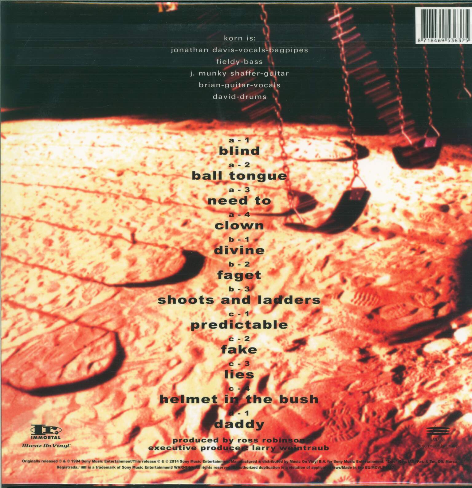 Korn: Korn, 2×LP (Vinyl)