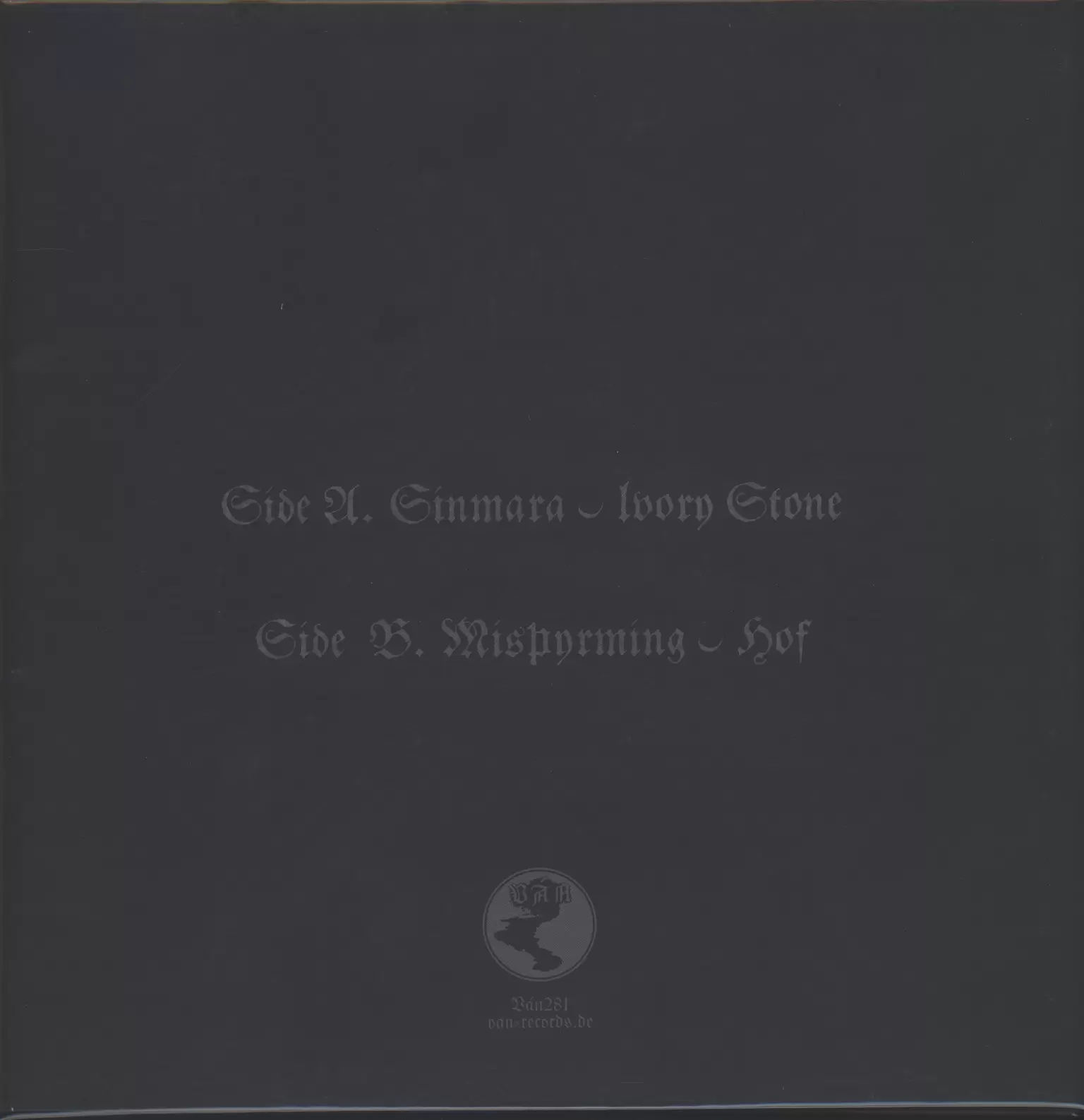 Sinmara: Sinmara / Misþyrming, 1×LP (Vinyl)