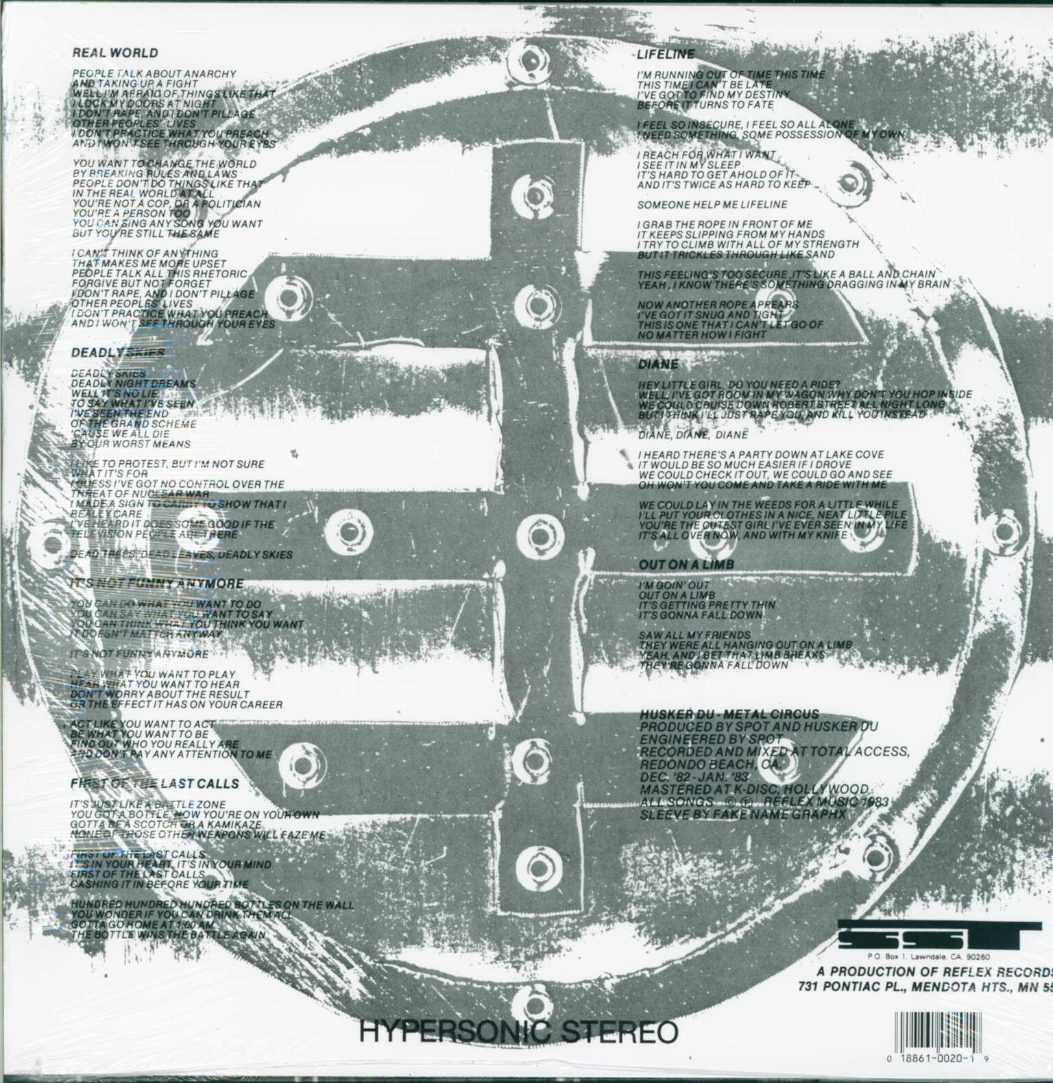 Hüsker Dü: Metal Circus, 1×12" Maxi Single (Vinyl)
