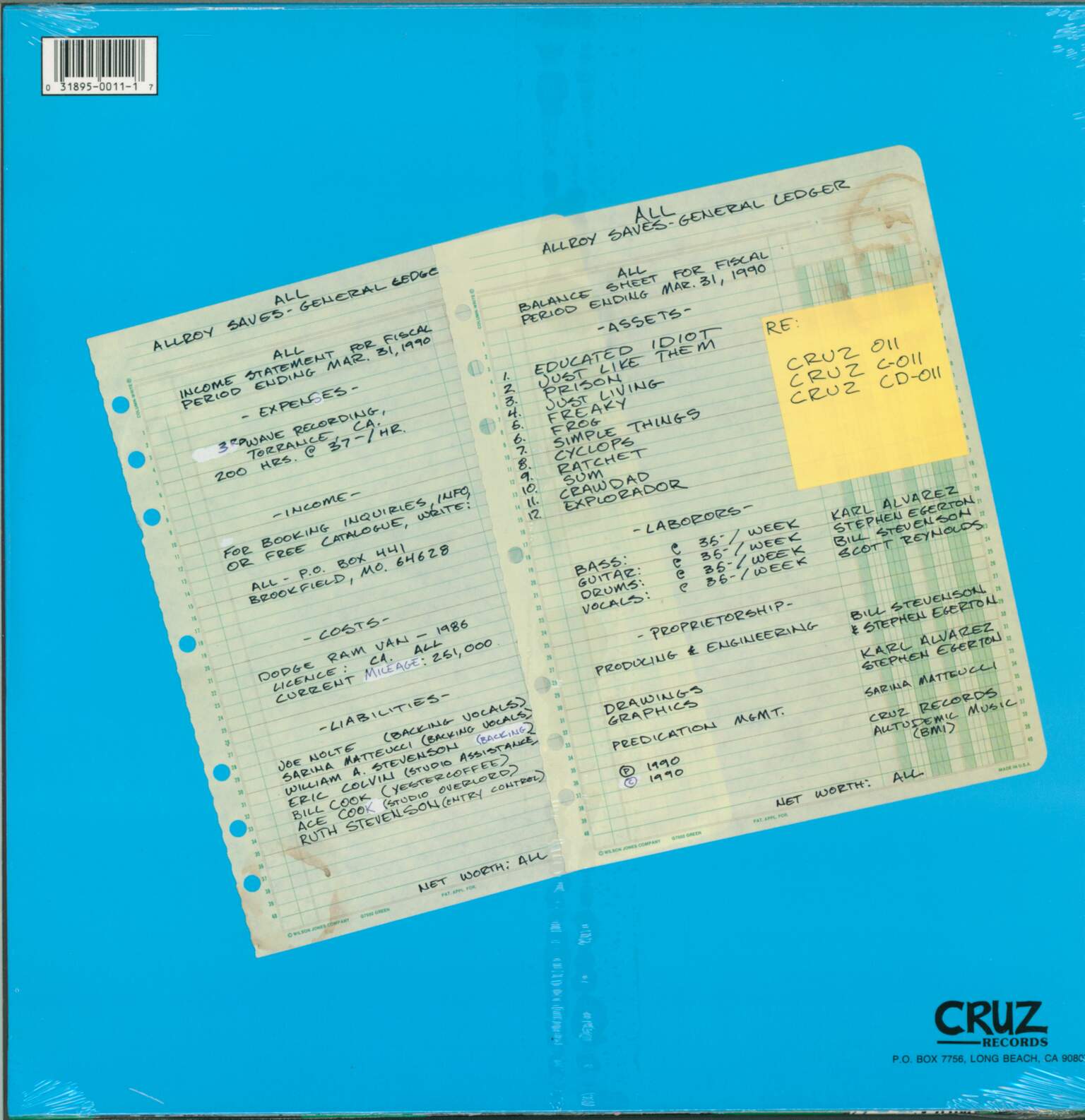 All: Allroy Saves, 1×LP (Vinyl)