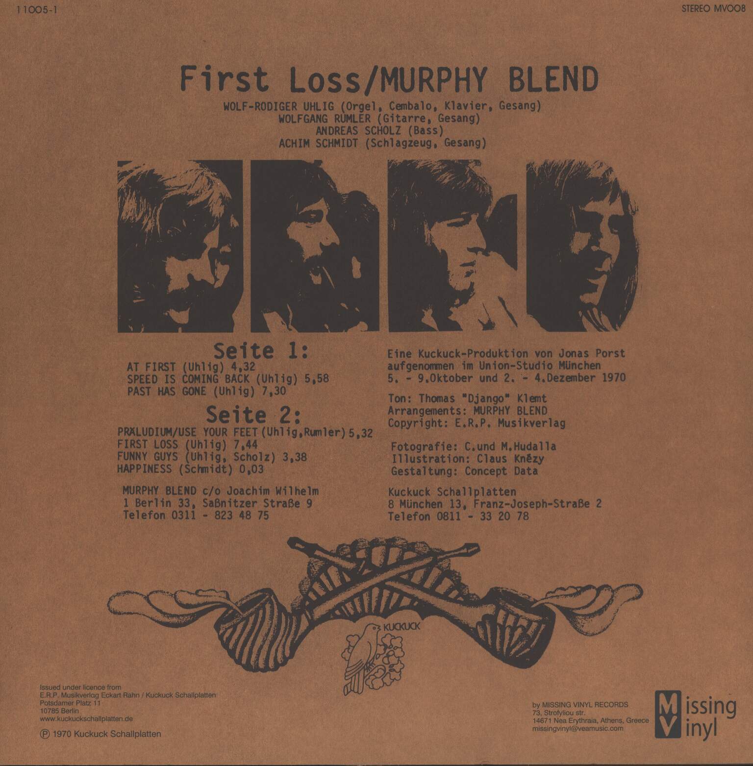 Murphy Blend: First Loss, 1×LP (Vinyl)