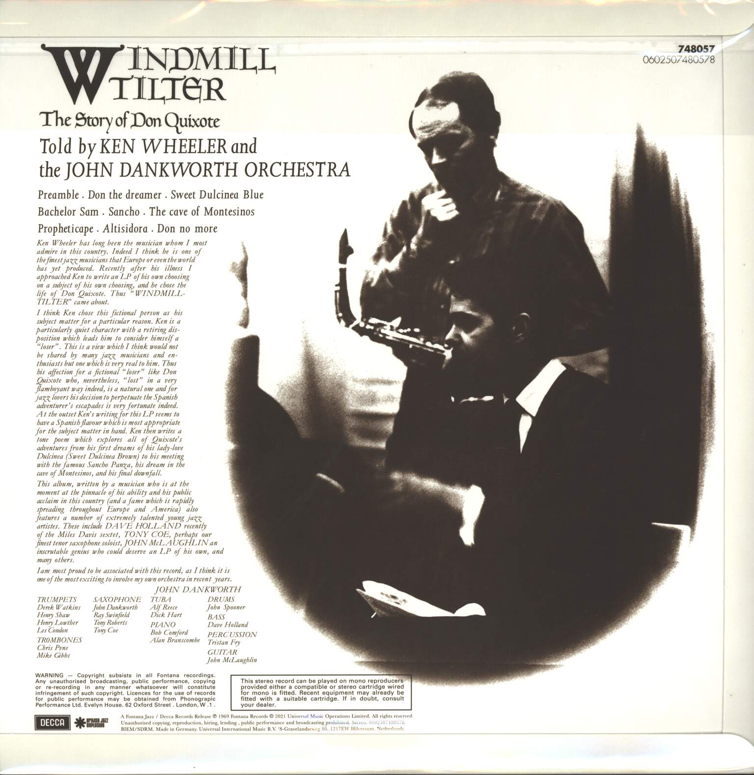 Kenny Wheeler: Windmill Tilter (The Story Of Don Quixote), 1×LP (Vinyl)
