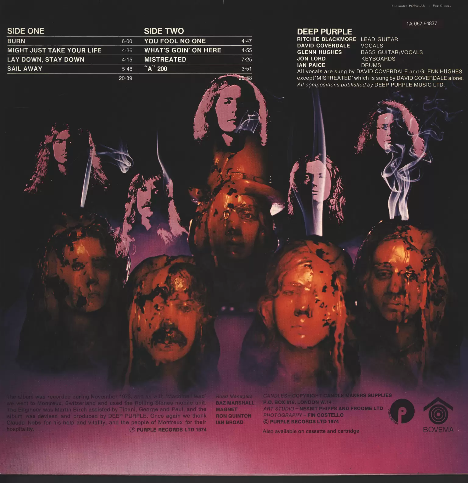 Deep Purple: Burn, 1×LP (Vinyl)