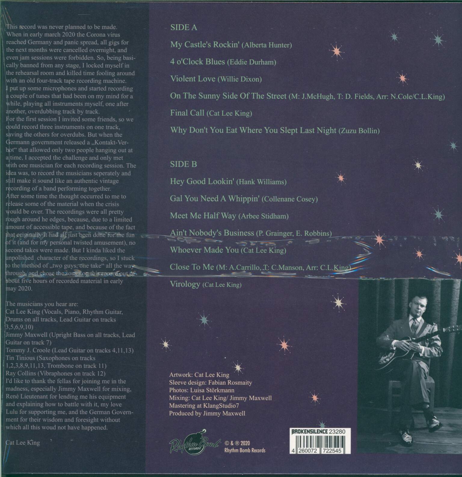 Cat Lee King: The Quarantine Tapes, 1×LP (Vinyl)