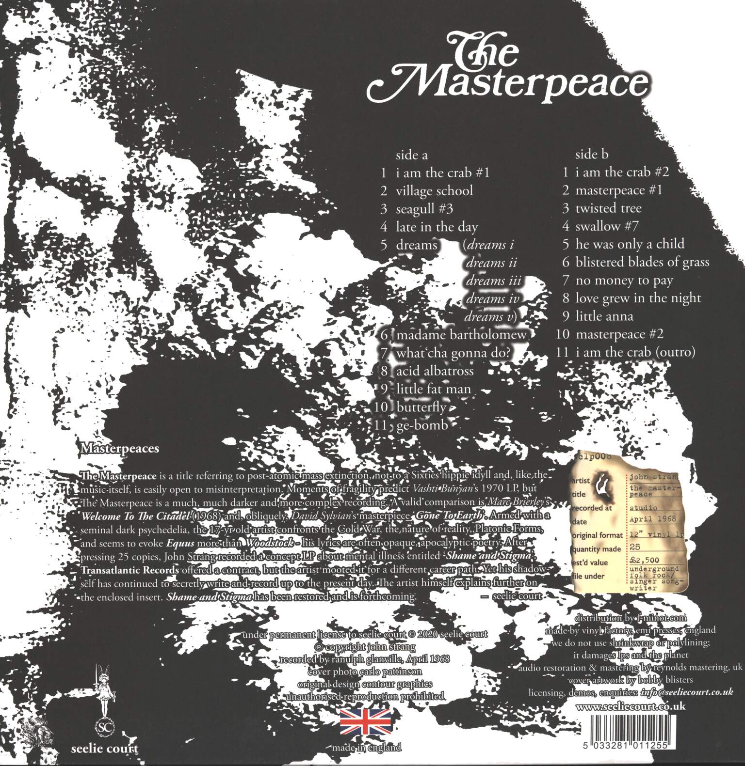 John Strang: The Masterpeace, 1×LP (Vinyl)