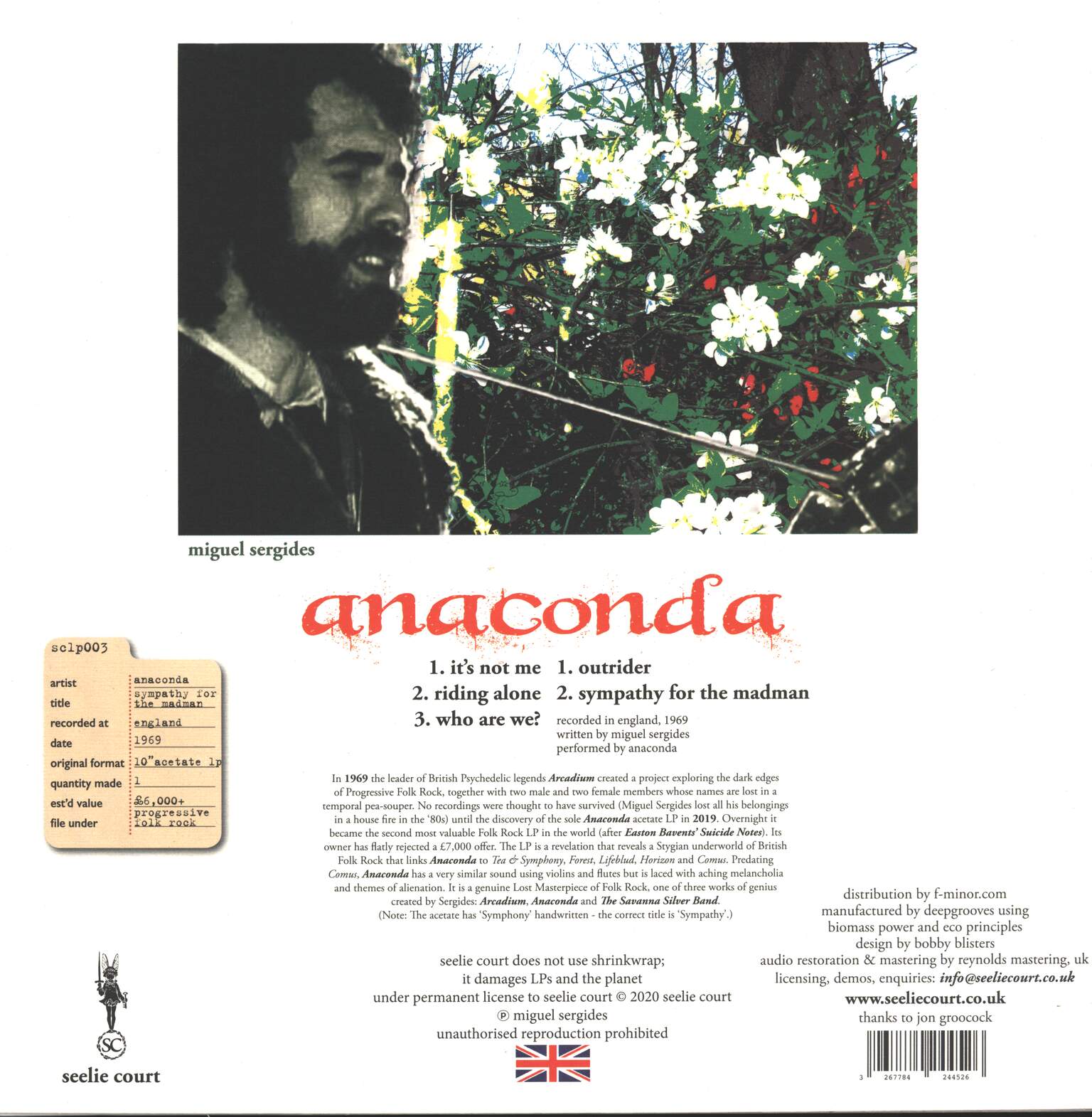 Anaconda: Sympathy For the Madman, 1×LP (Vinyl)