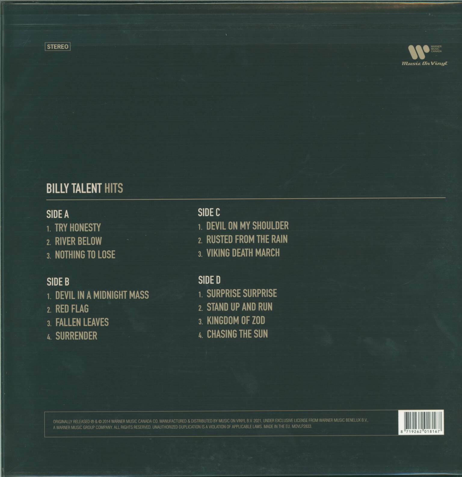 Billy Talent: Billy Talent Hits, 2×LP (Vinyl)