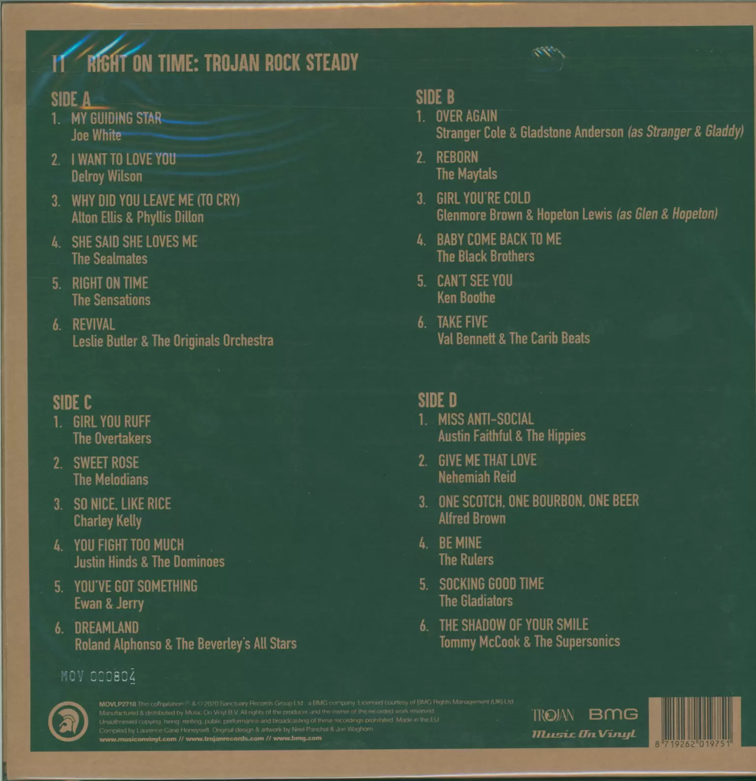 Various: Right On Time: Trojan Rock Steady, 2×LP (Vinyl)