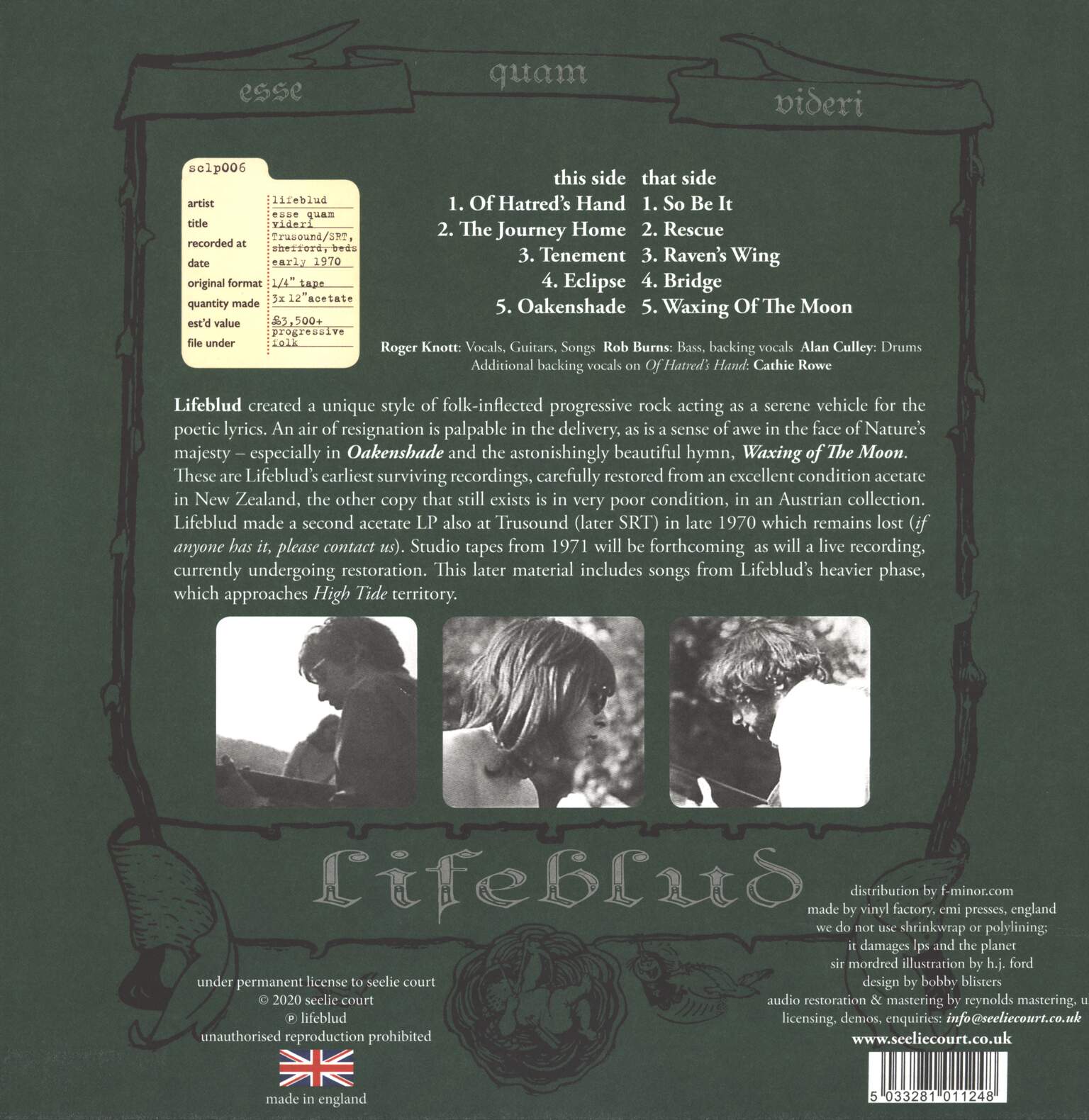 Lifeblud: Esse Quam Videri, 1×LP (Vinyl)
