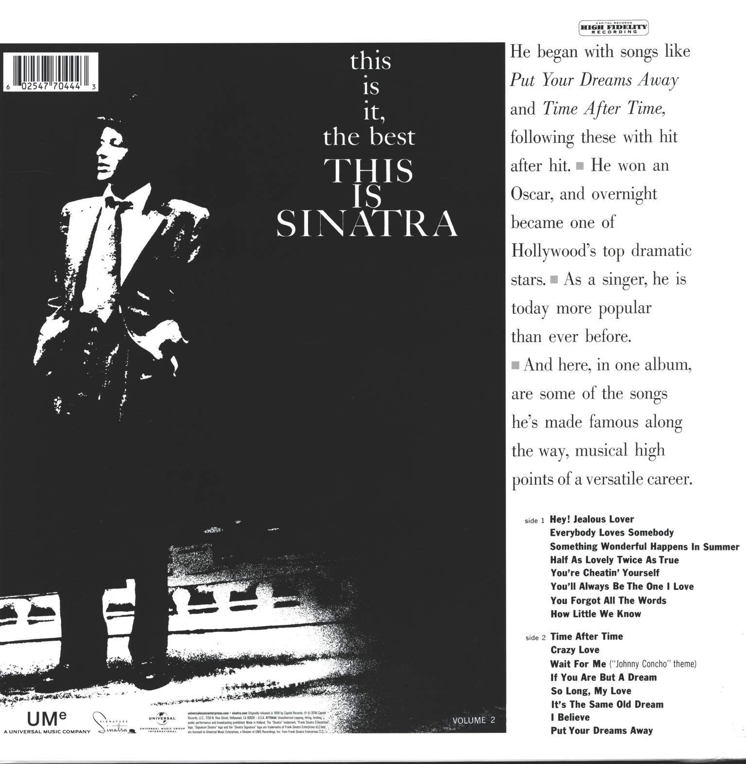 Frank Sinatra: This Is Sinatra Volume Two, 1×LP (Vinyl)