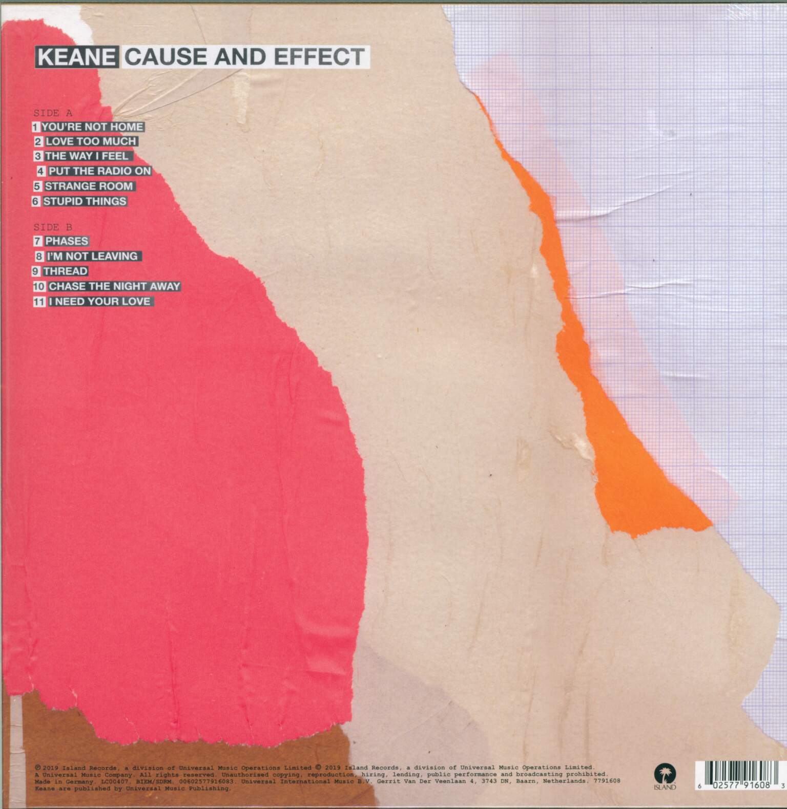 Keane: Cause And Effect, 1×LP (Vinyl)