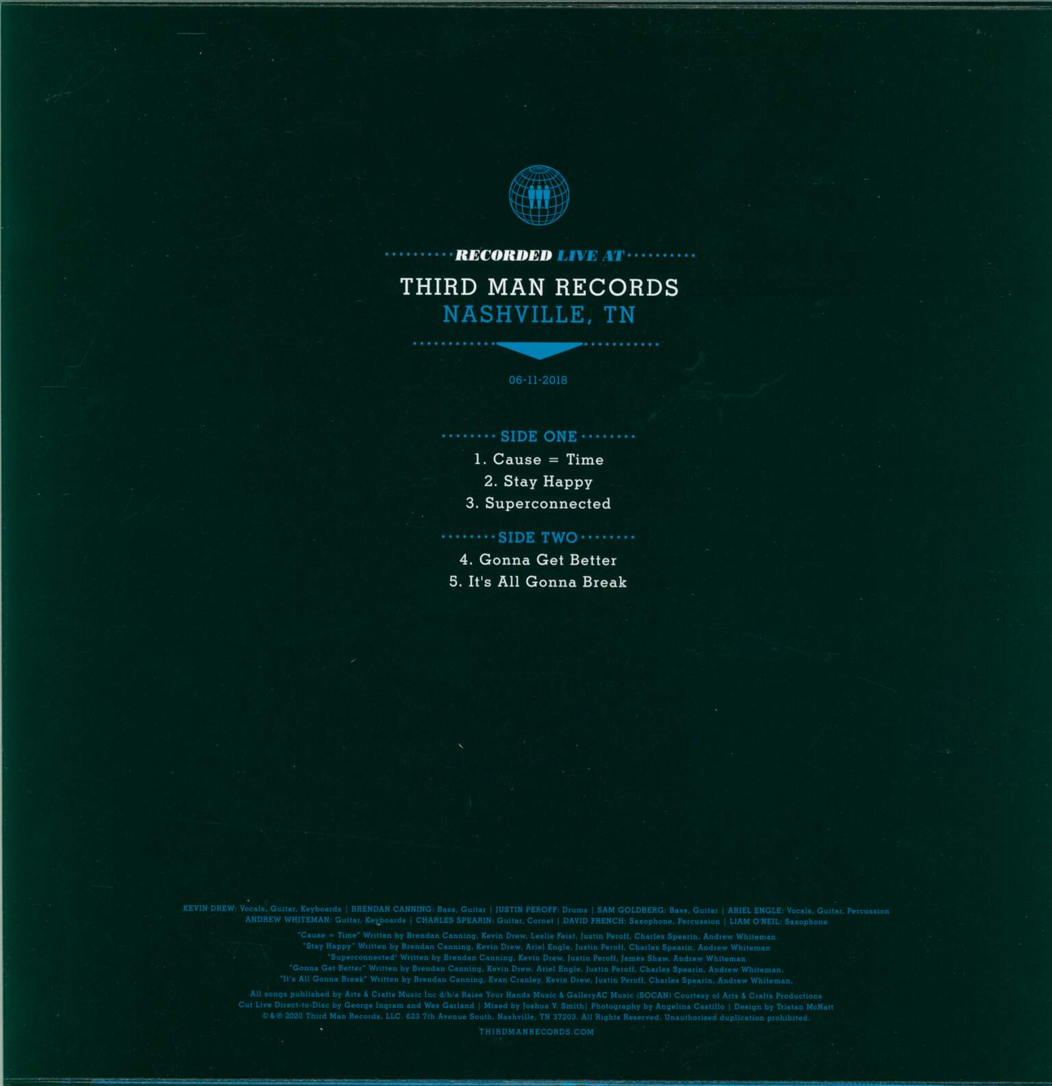 Broken Social Scene: Live At Third Man Records, 1×LP (Vinyl)