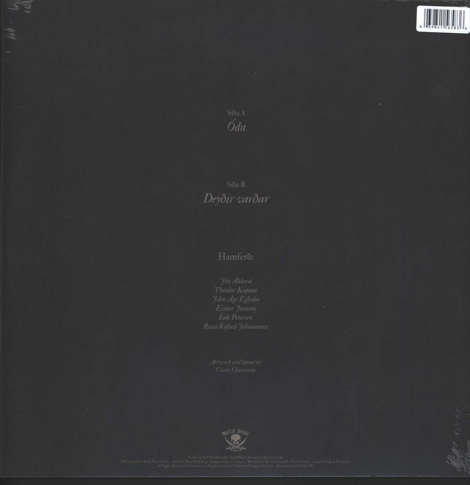 Hamferð: Ódn, 1×12" Maxi Single (Vinyl)