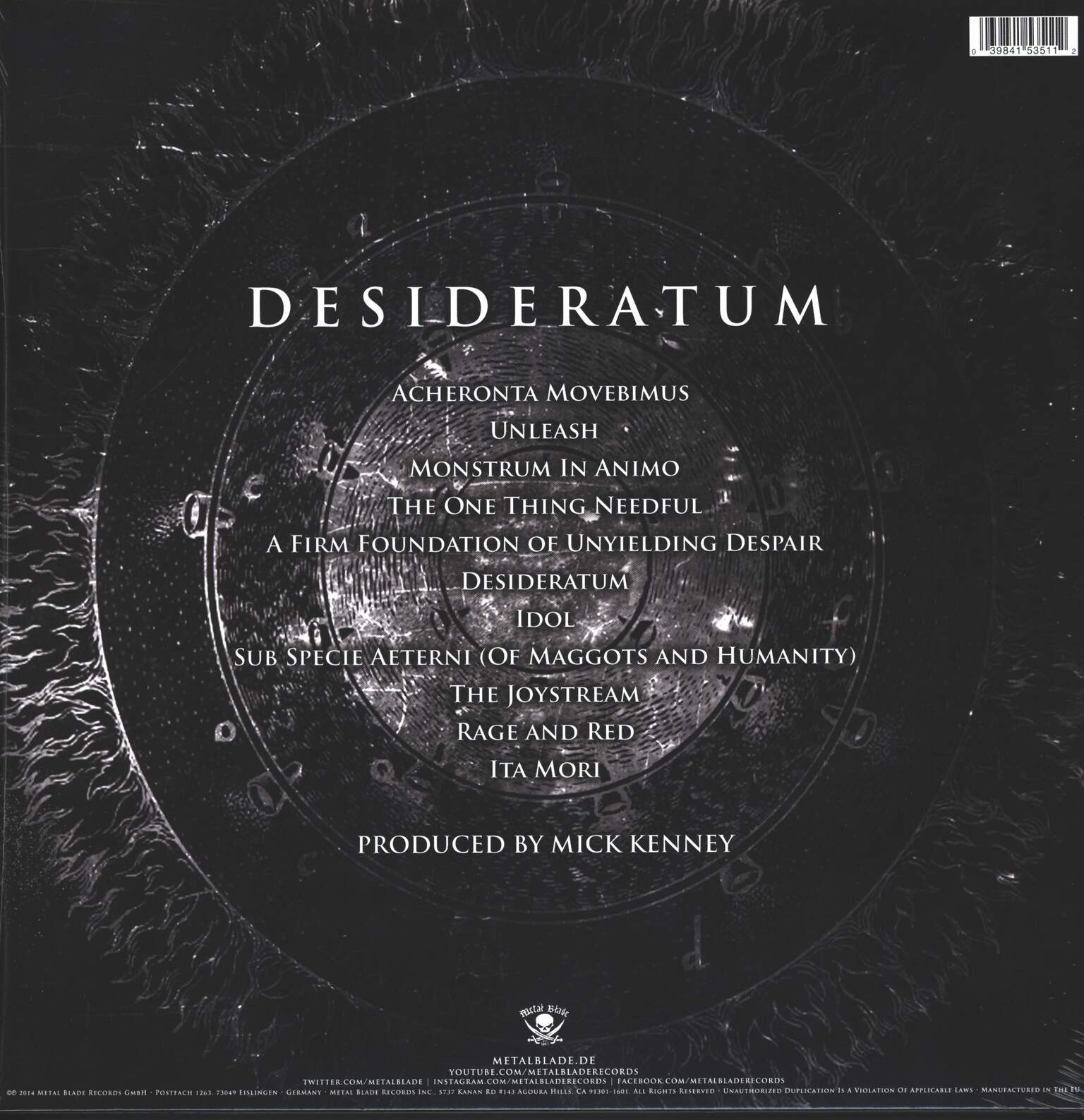 Anaal Nathrakh: Desideratum, 1×LP (Vinyl)
