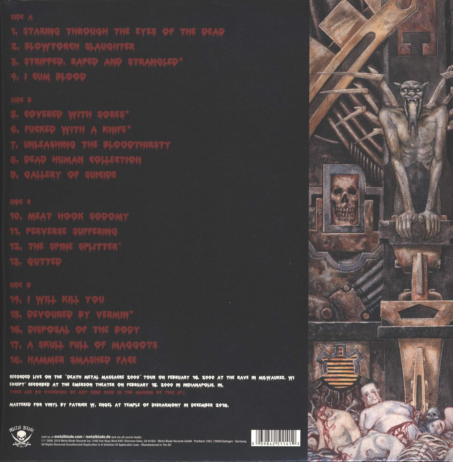 Cannibal Corpse: Live Cannibalism, 2×LP (Vinyl)